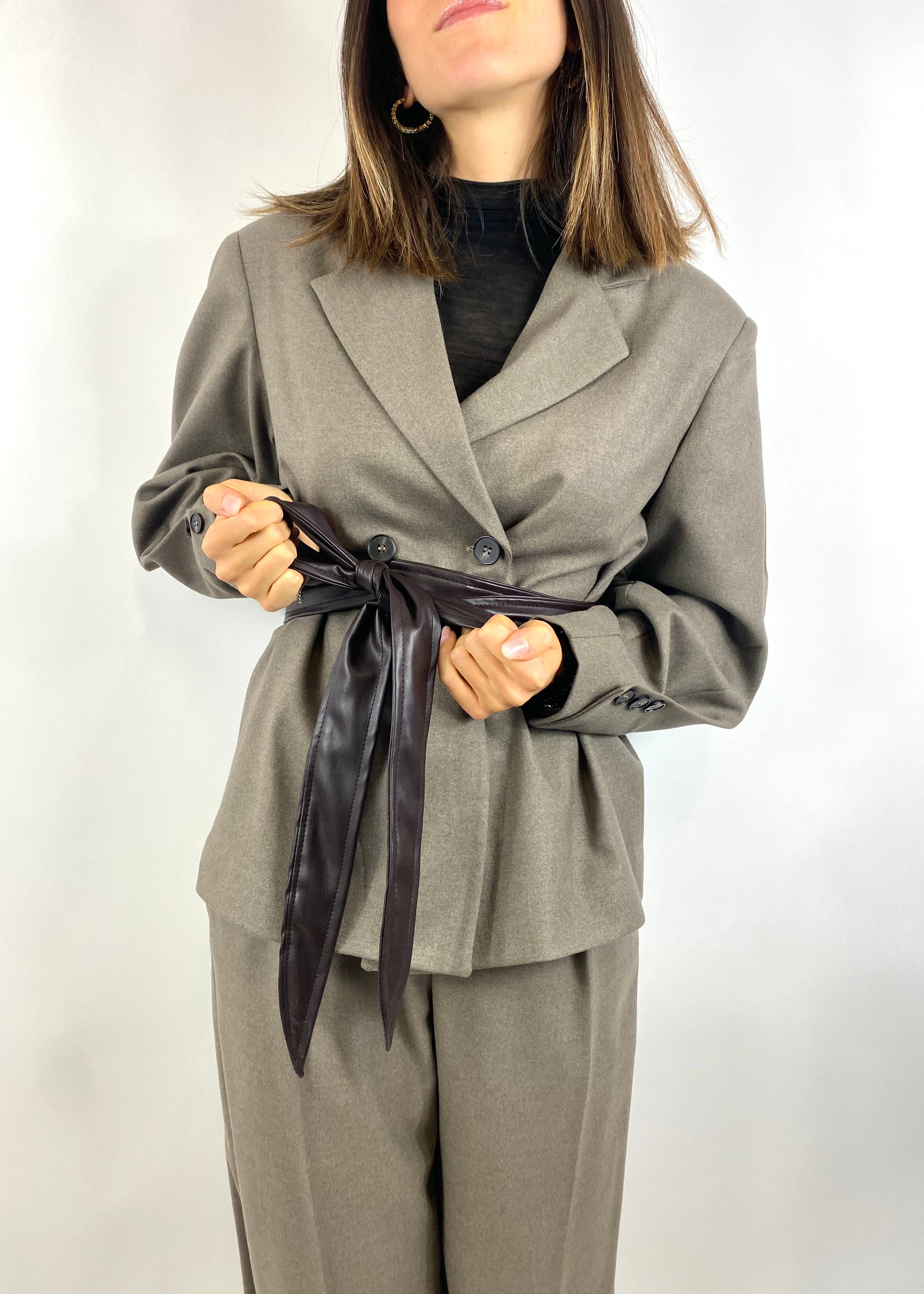 SUSY MIX GIACCA CON FUSCIACCA FANGO