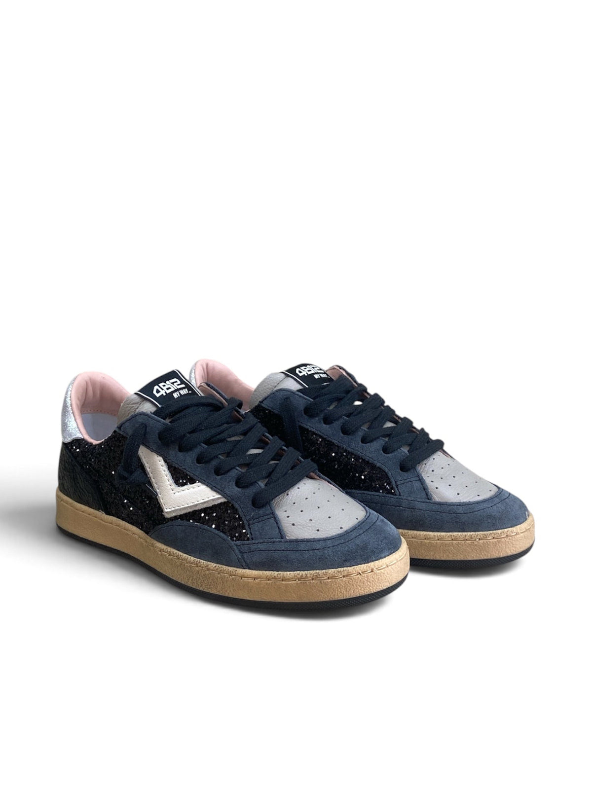 4B12 SNEAKERS PLAYNEW DARK GLITTER NERO