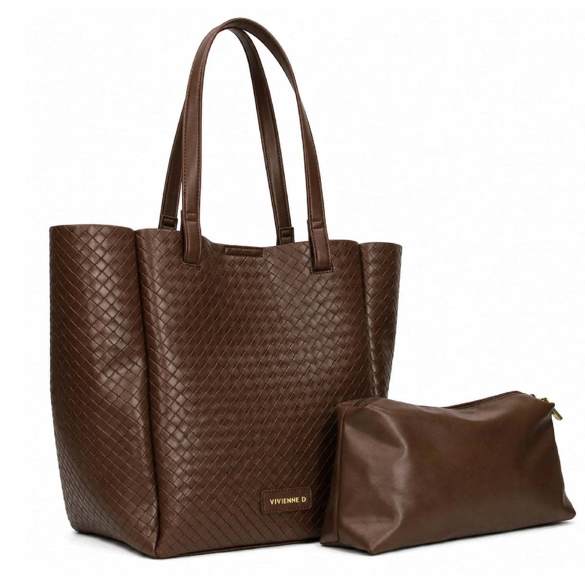 VIVIENNE D SHOPPER DAFNE TWIST MARRONE