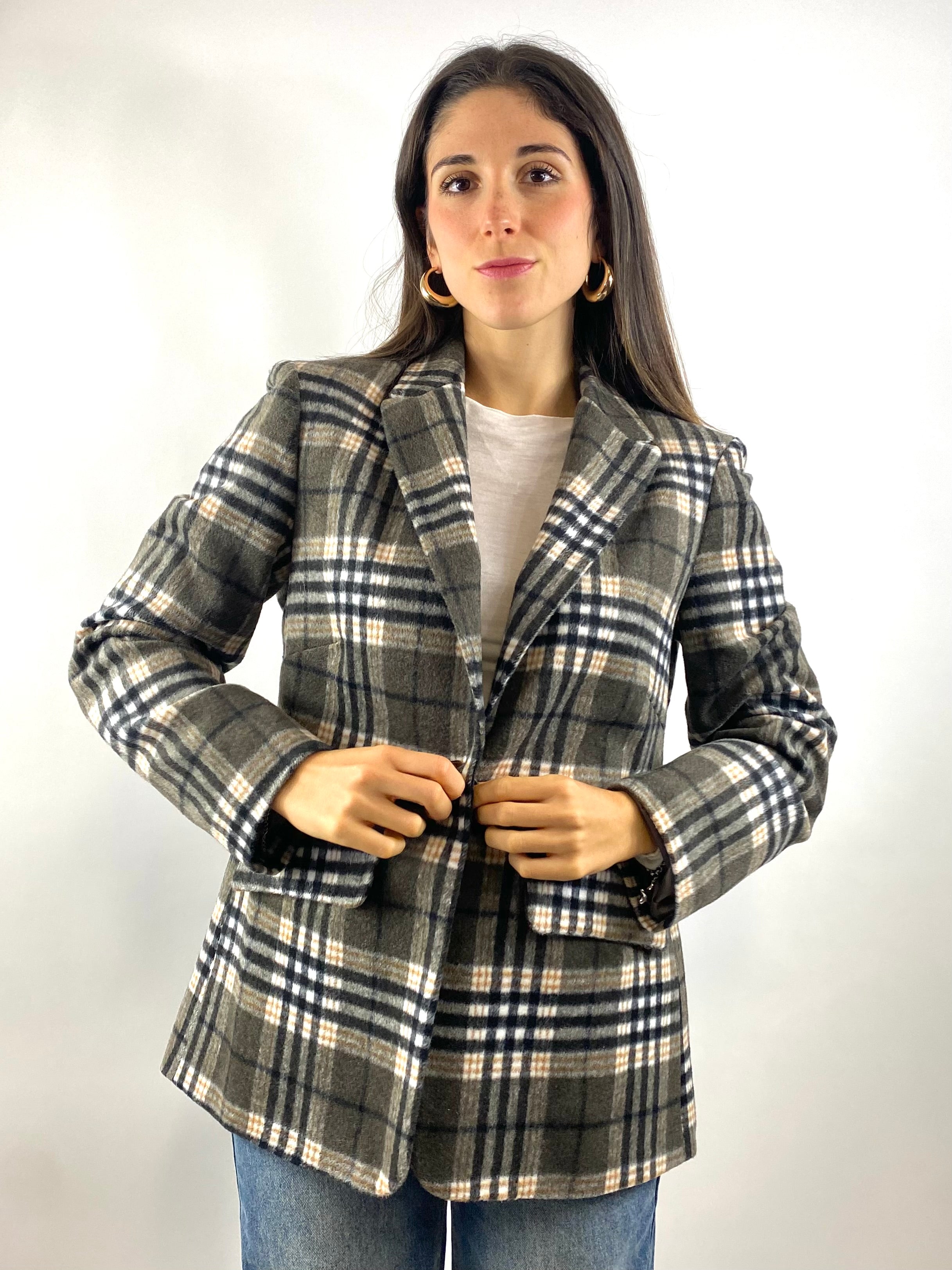 SUSY MIX GIACCA VERDE MILITARE