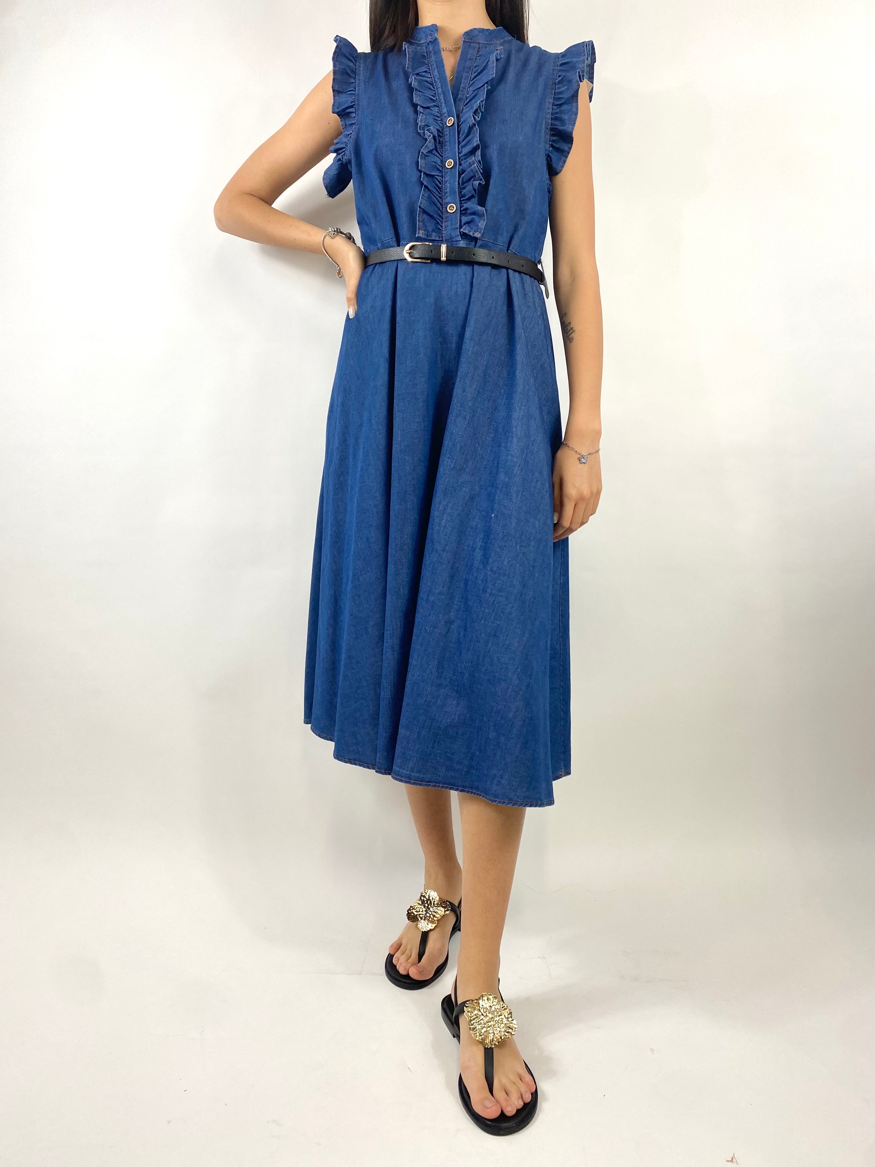 CECILE ABITO CHAMBRAY DENIM CHIARO