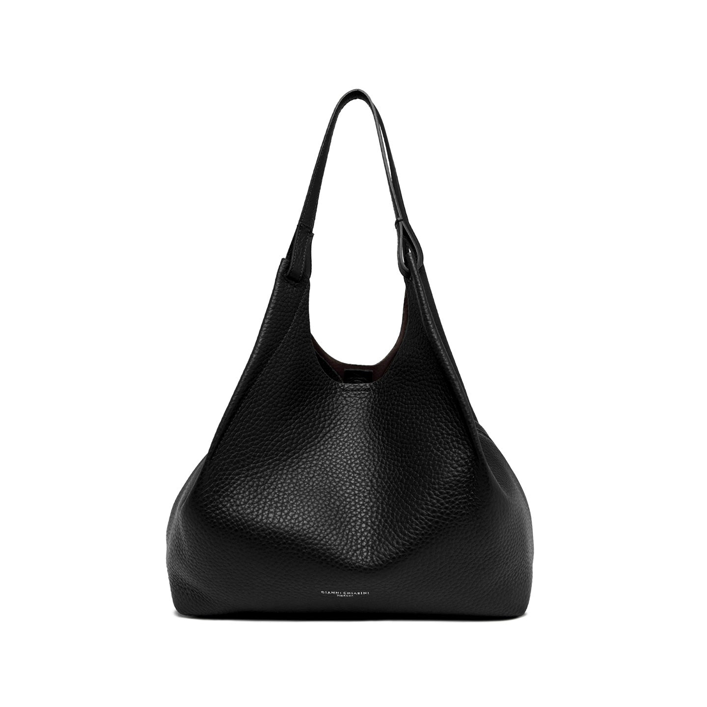 Gianni Chiarini Borsa in pelle dua nero-castoro