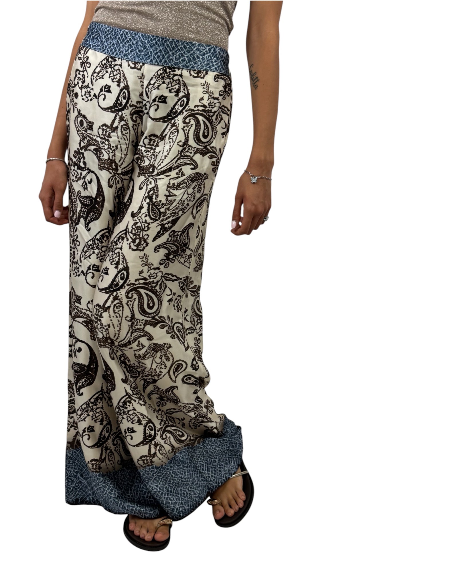 SUSY MIX PANTALONE FANTASIA BURRO