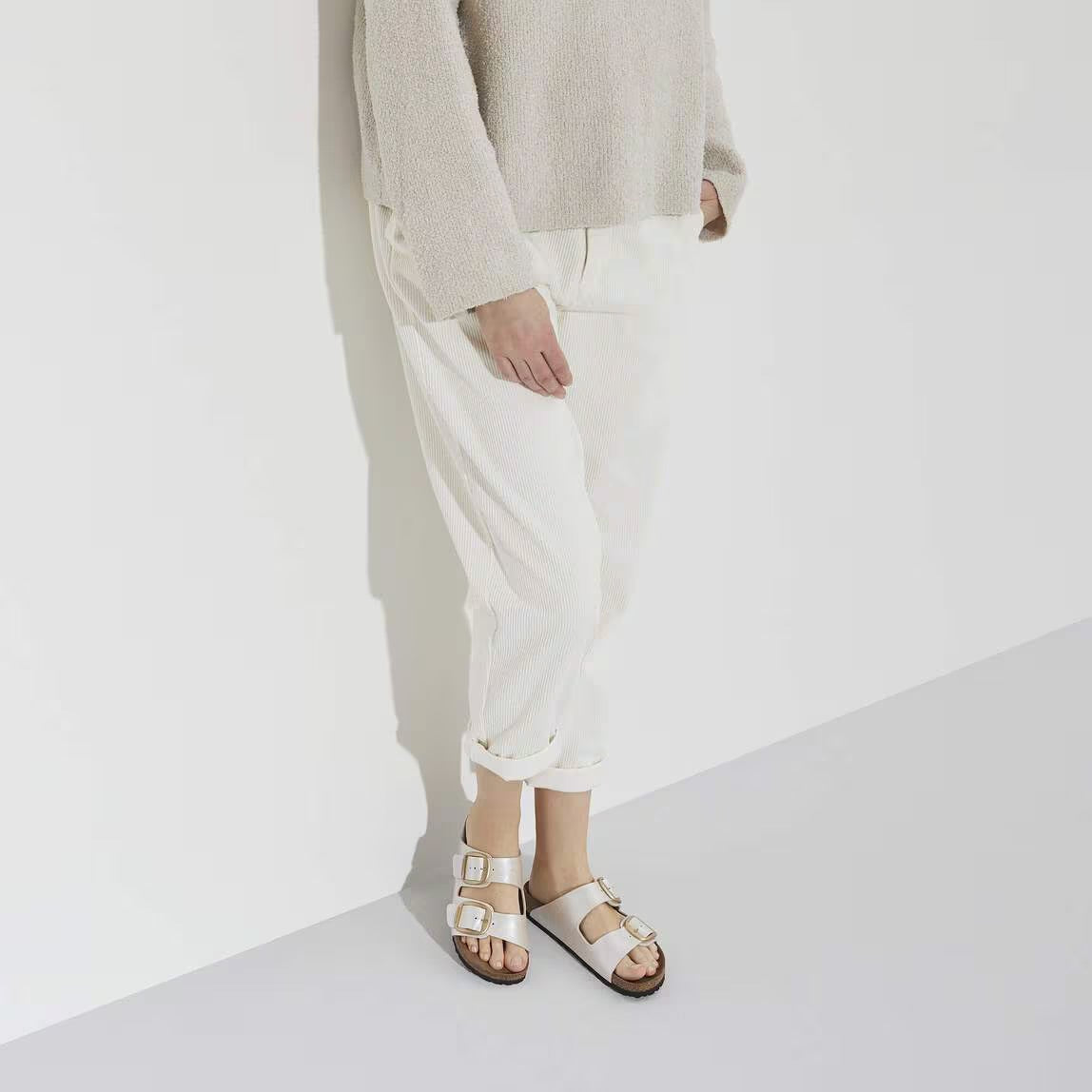 BIRKENSTOCK ARIZONA BIG BUCKLE GRACEFUL PEARL WHITE