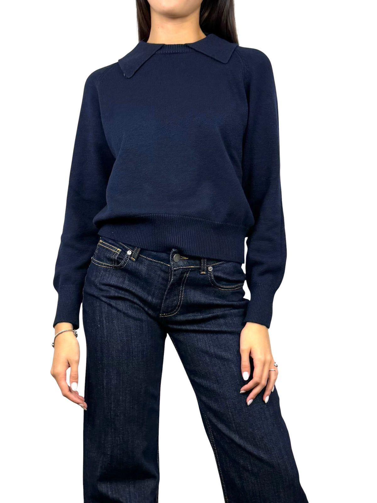 SUSY MIX MAGLIA POLO BLU