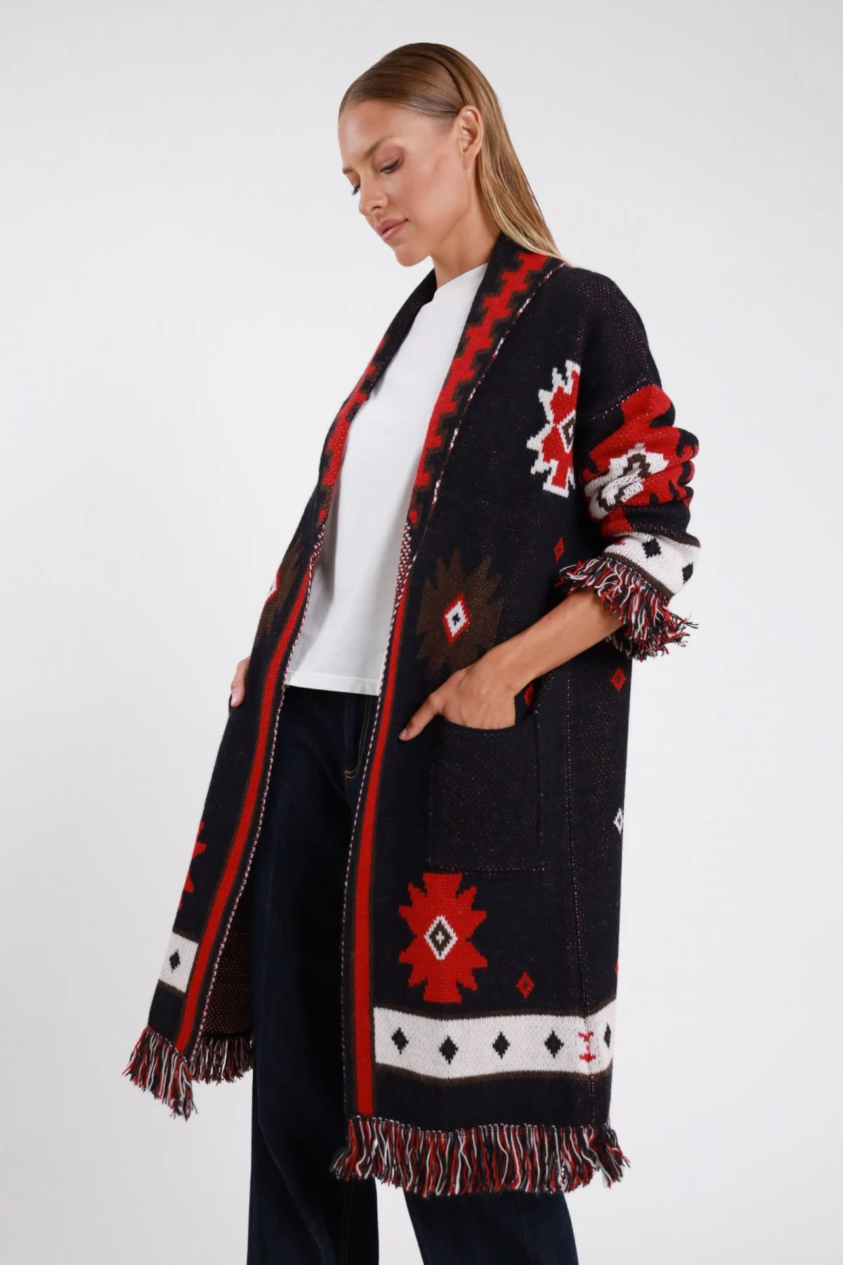 SUSY MIX CARDIGAN JACQUARD