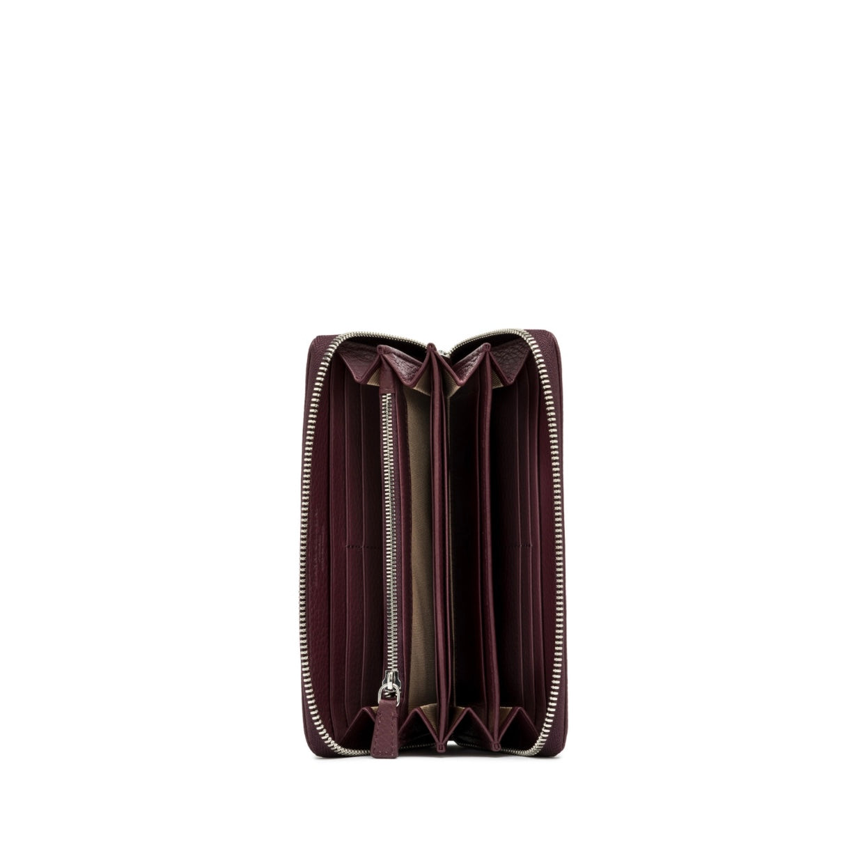 GIANNI CHIARINI PORTAFOGLIO IN PELLE GRAIN WINE BERRY