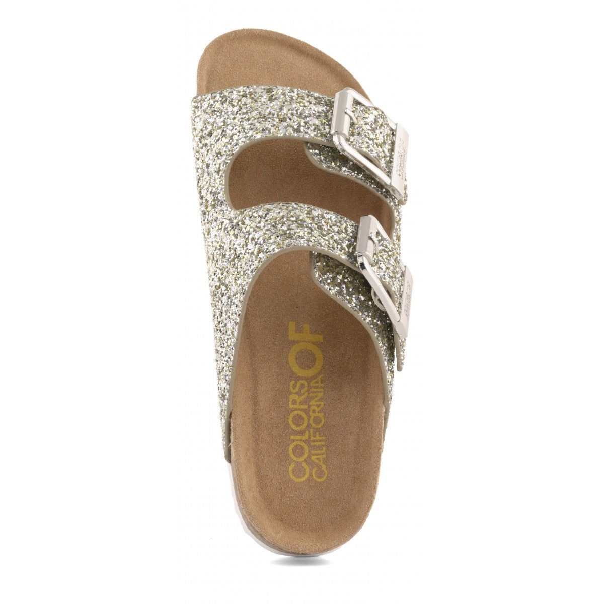 COLORS OF CALIFORNIA CIABATTA GLITTER SILVER