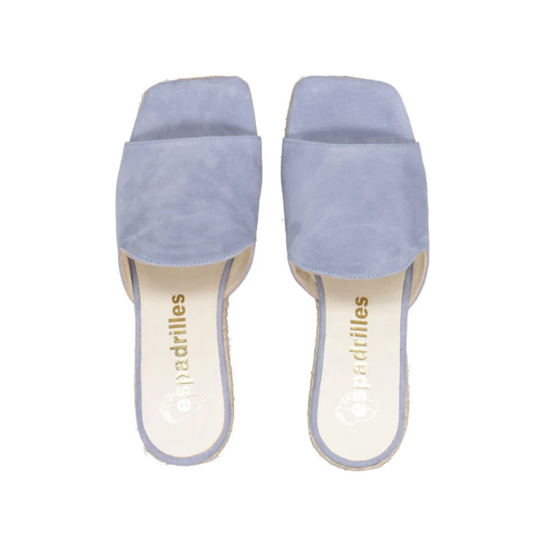 Espadrilles Ciabatta donna fascia in suede jeans