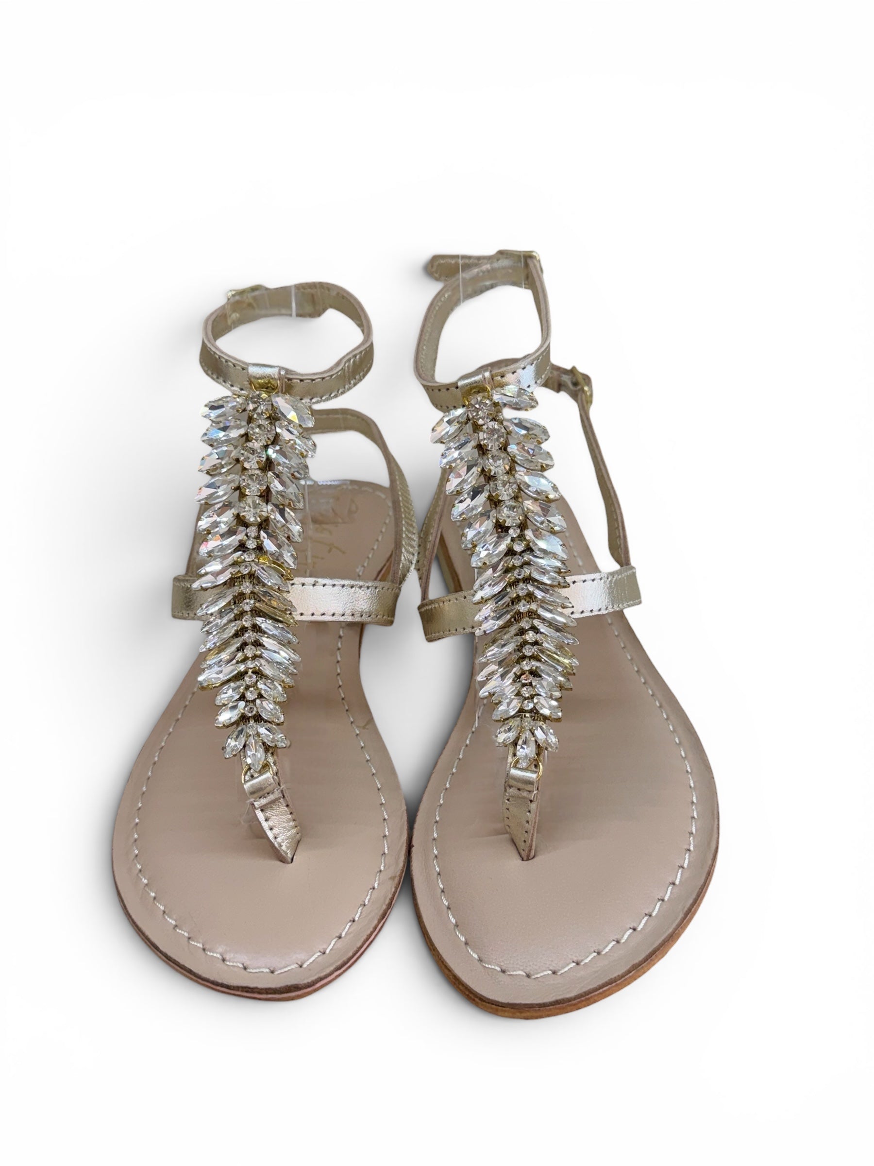 CRISTIN SANDALO FOGLIE STRASS