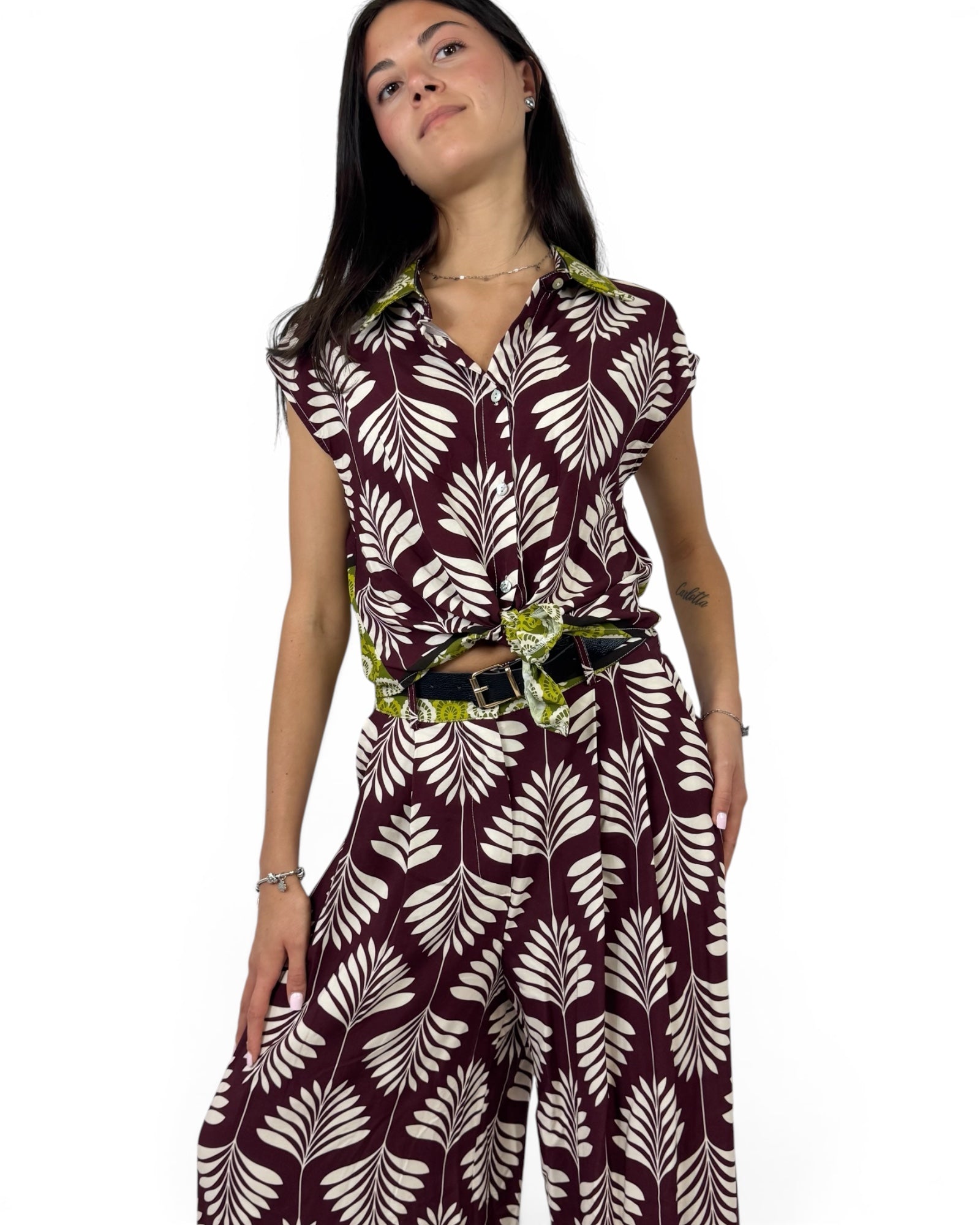 SUSY MIX CAMICIA VINO CON NODO