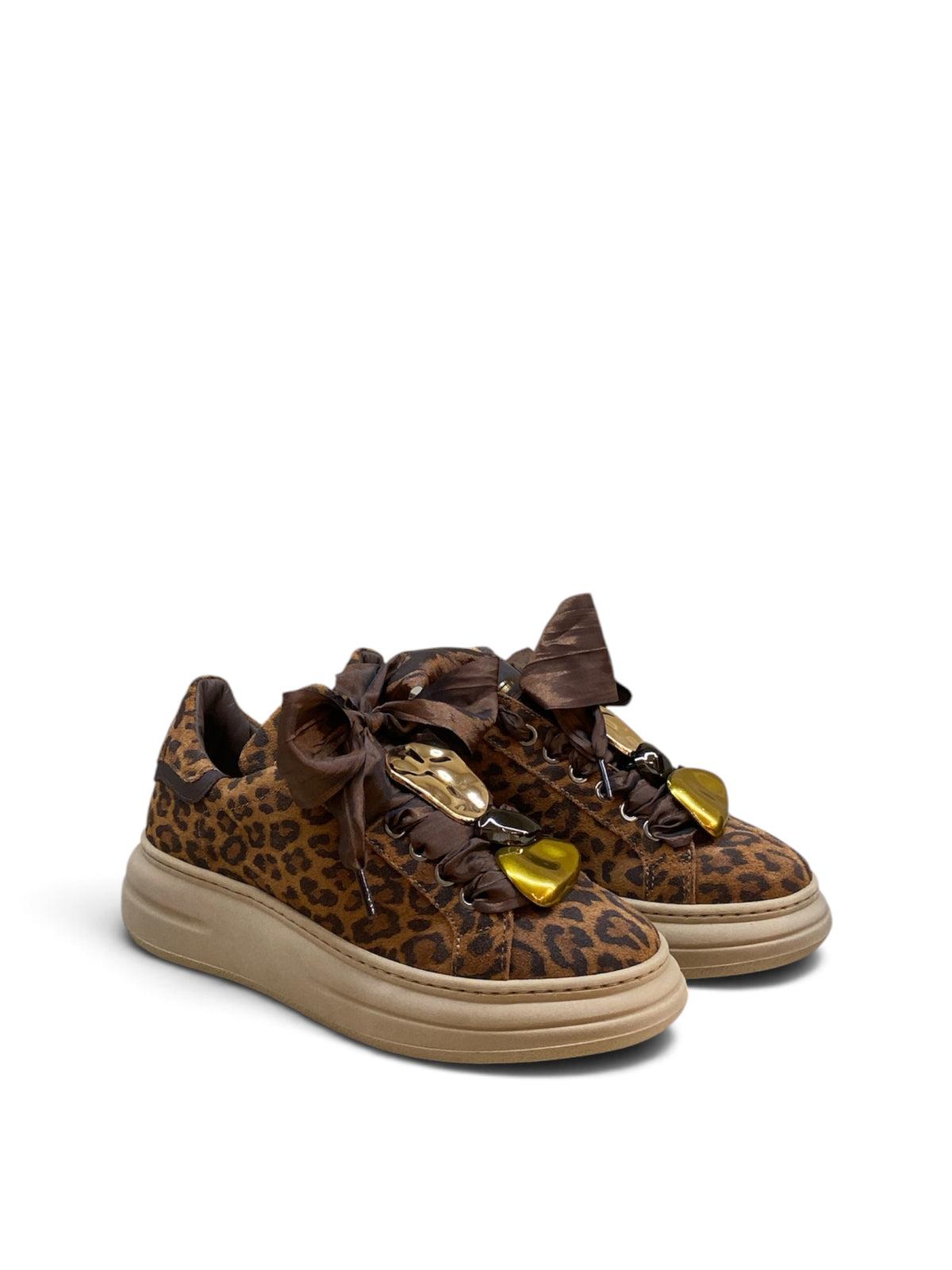 MÉLINÉ SNEAKERS SUEDE LEOPARD