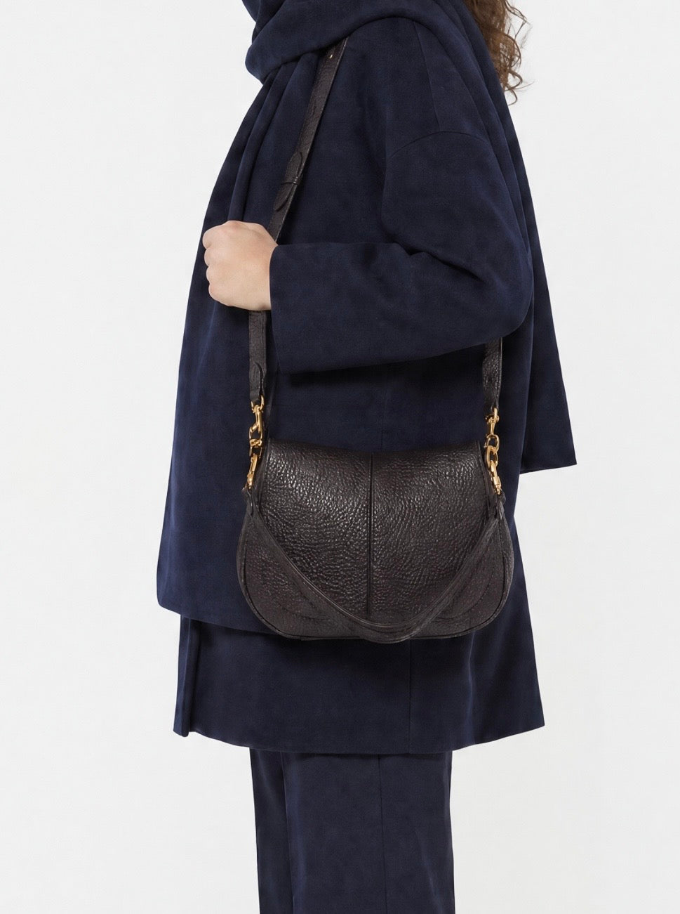 GIANNI CHIARINI BORSA A SPALLA HELENA ROUND ESPRESSO