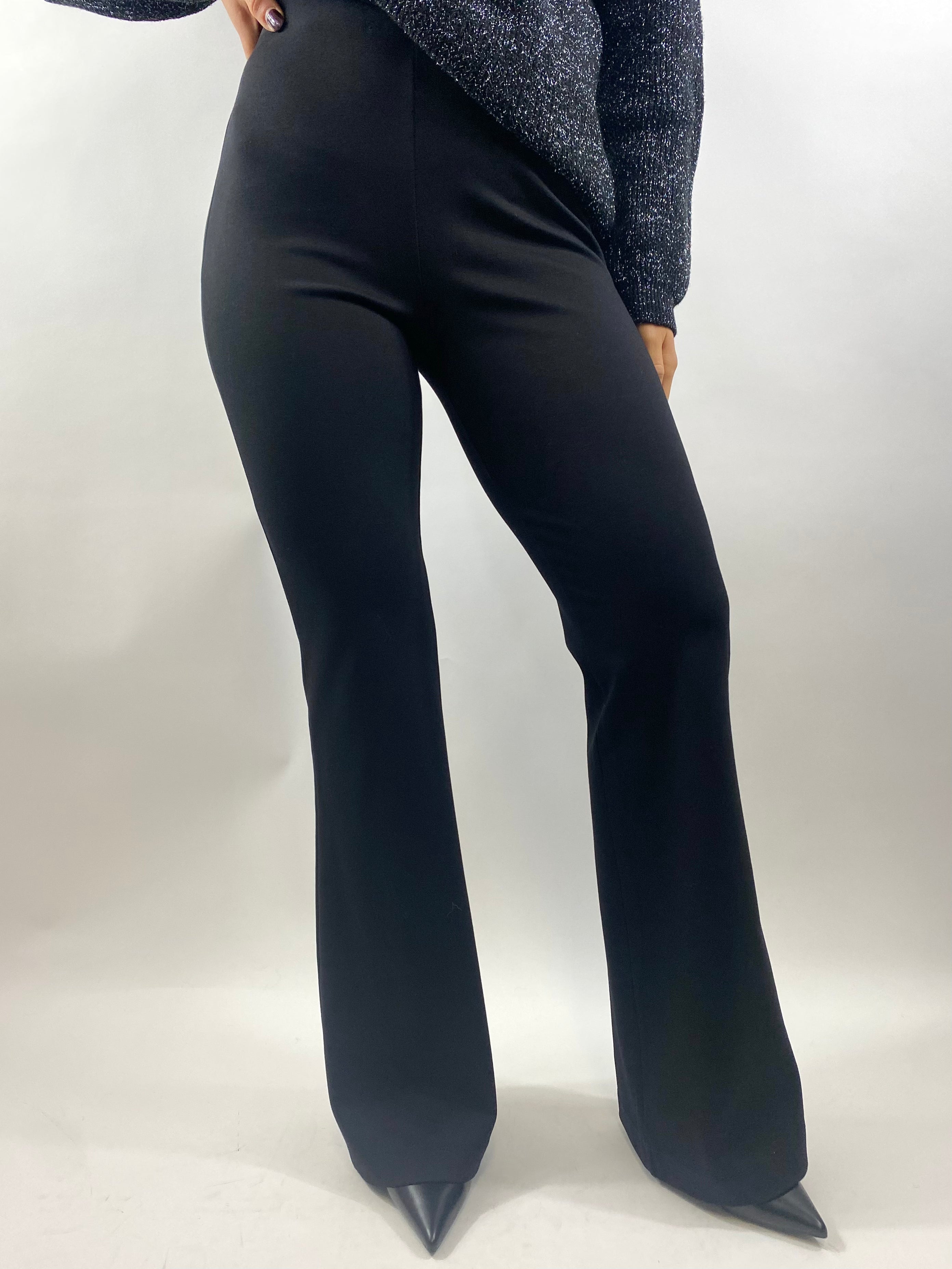 SUSY MIX PANTALONE ZAMPA NERO