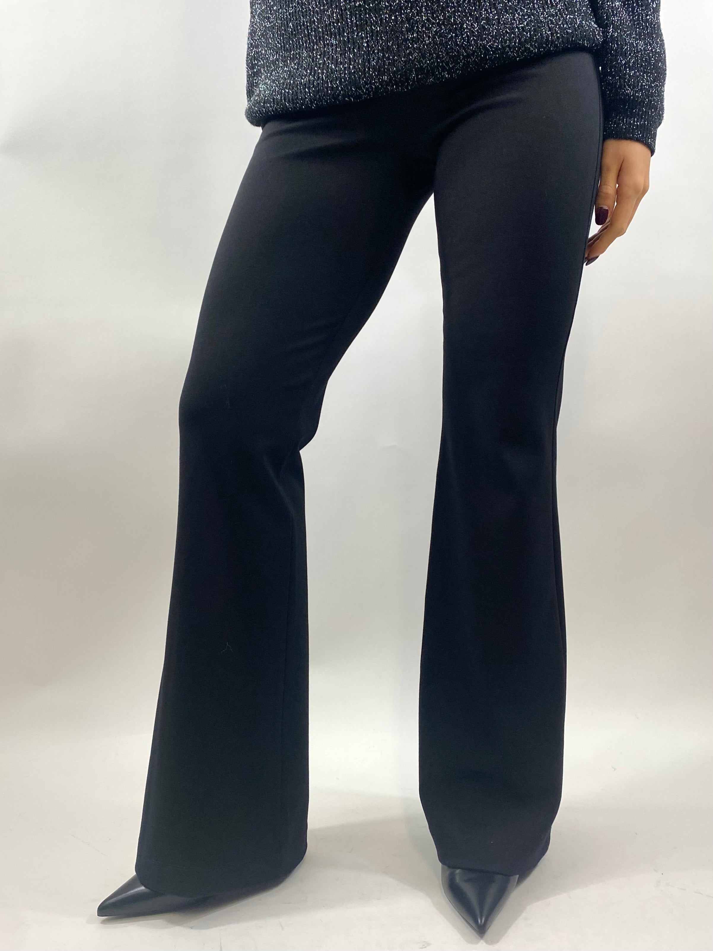 SUSY MIX PANTALONE ZAMPA NERO