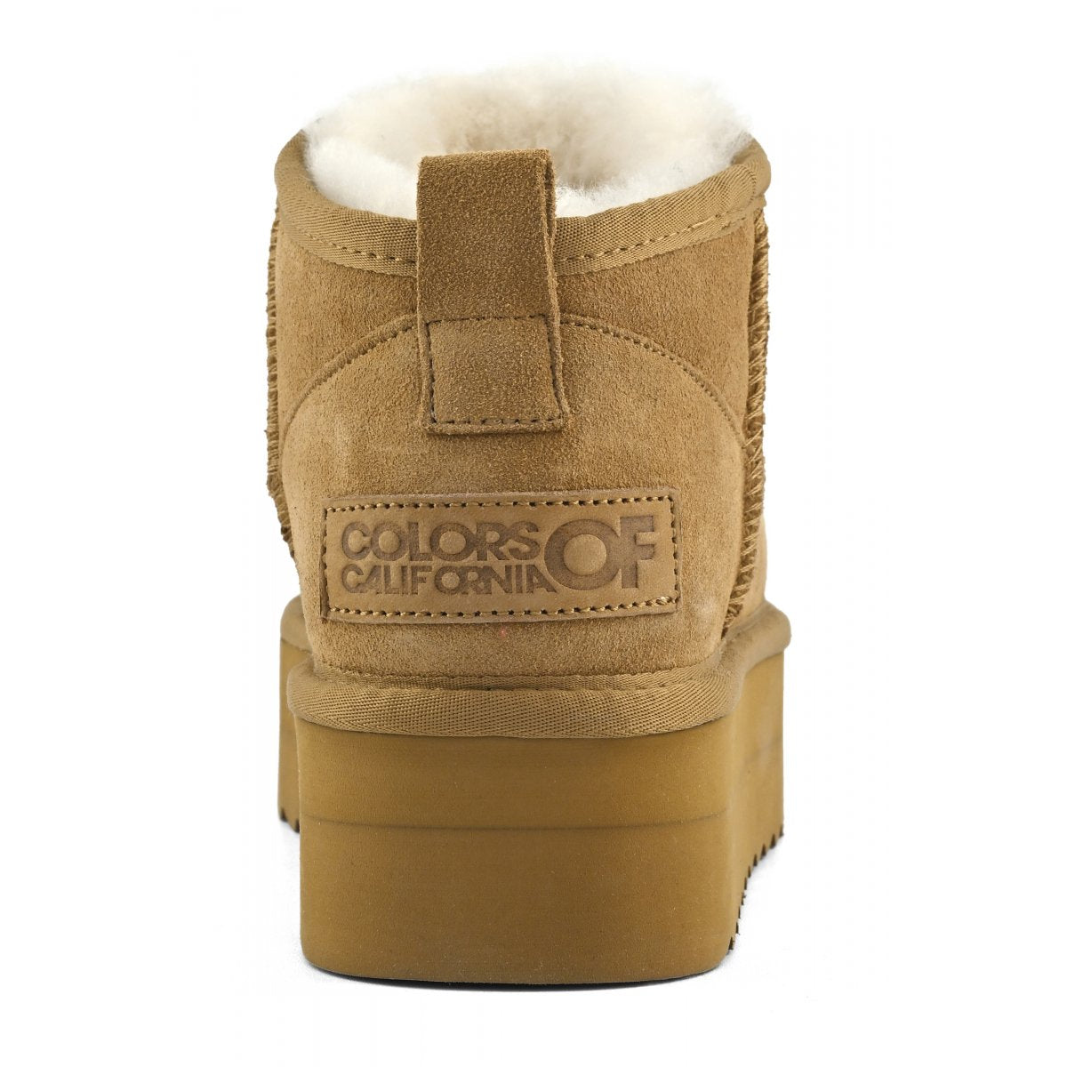 COLORS OF CALIFORNIA stivaletto imbottito platform 3cm tan