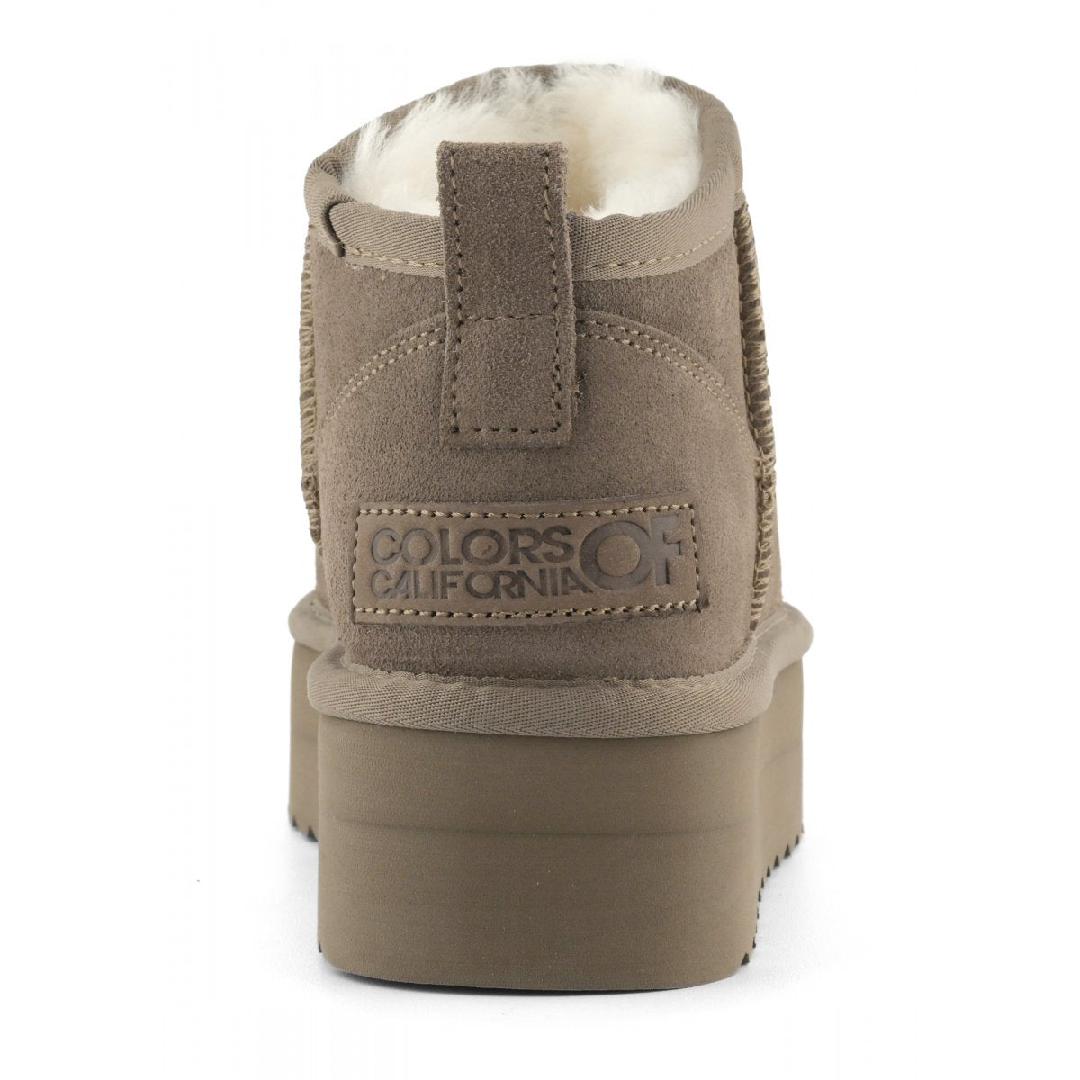 COLORS OF CALIFORNIA Stivaletto imbottito platform 3cm Taupe