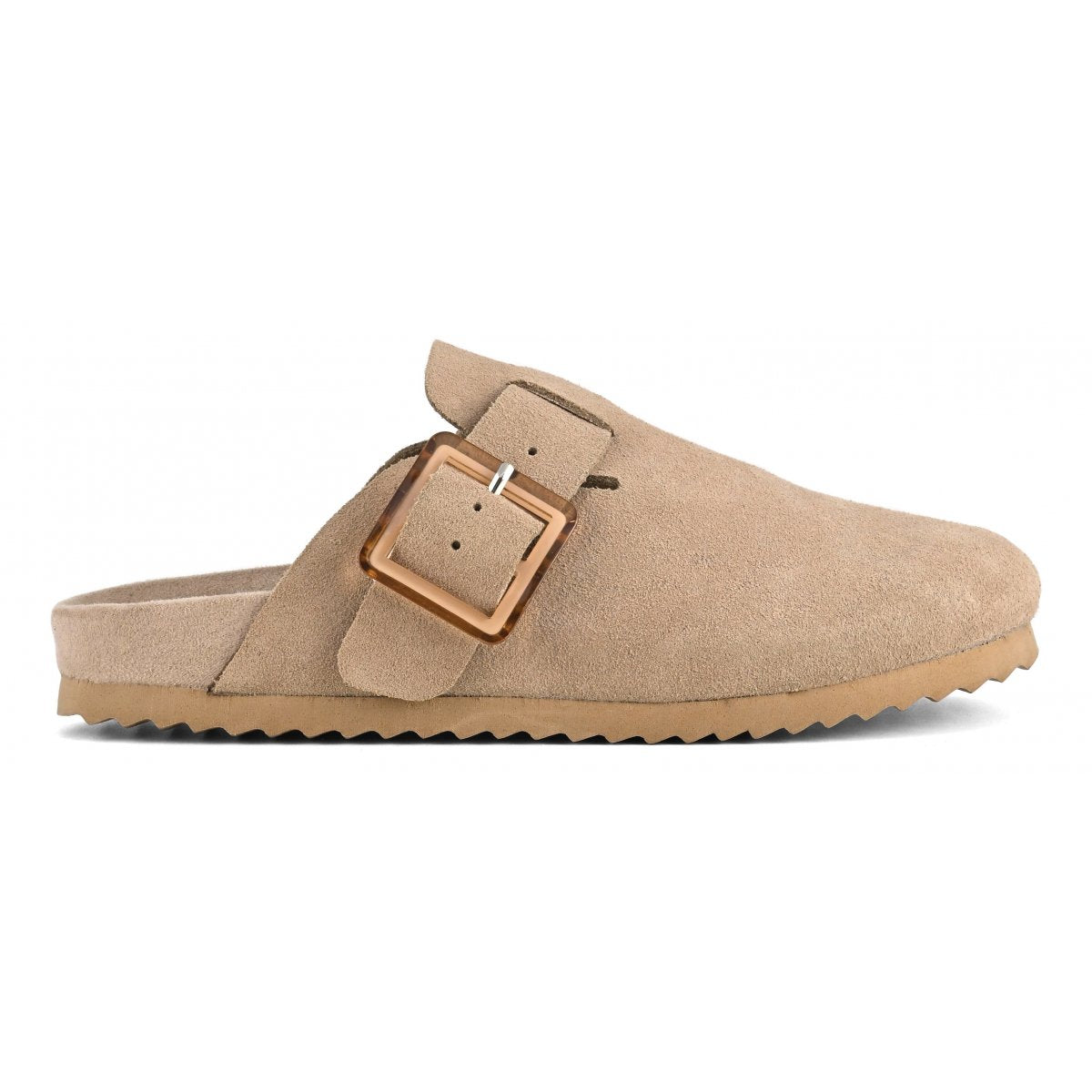 Colors of California Sabot donna in suede color tortora