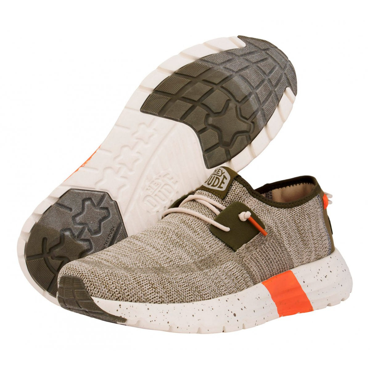 Hey dude Sneakers uomo in tessuto mesh con lacci intrecciati