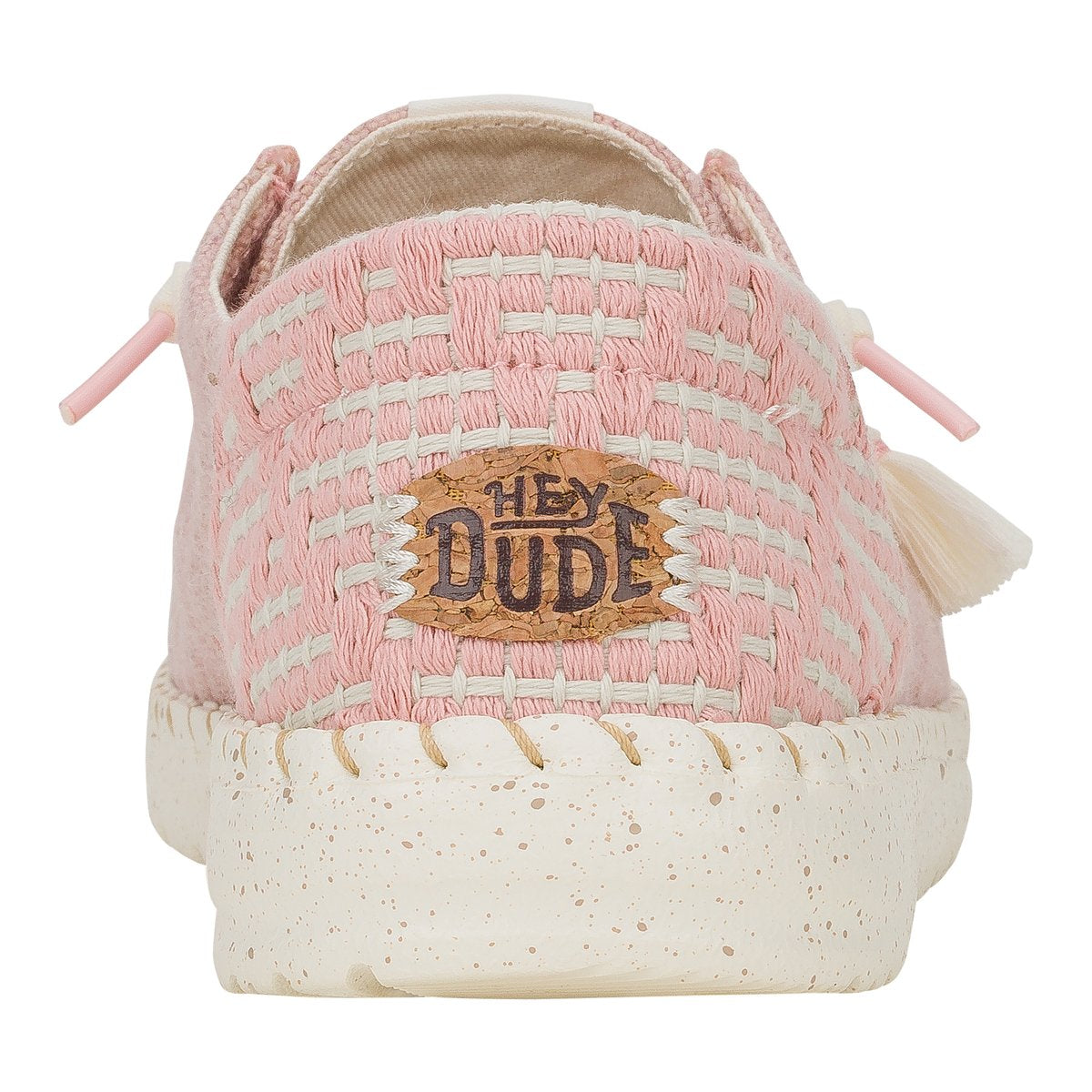 Hey Dude mocassino donna in tessuto rosa con lacci elastici