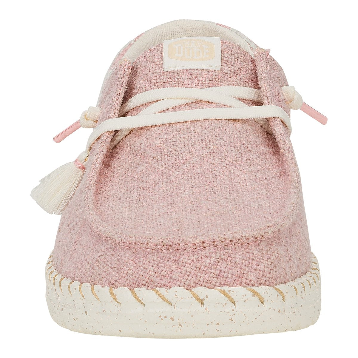 Hey Dude mocassino donna in tessuto rosa con lacci elastici