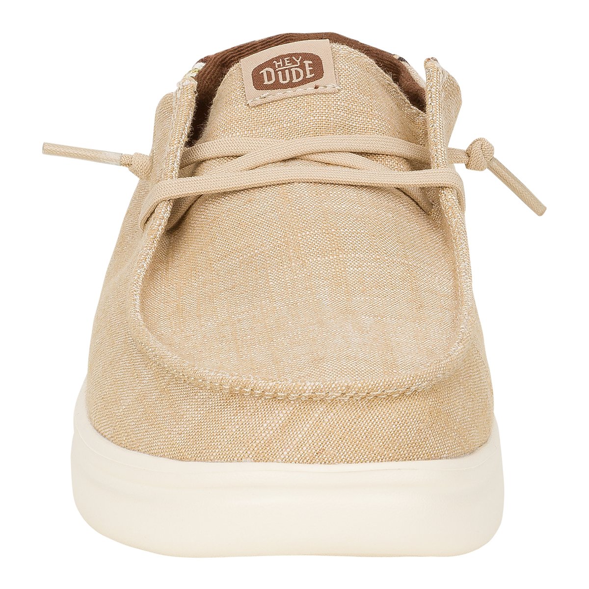 Hey Dude mocassino donna cotone beige e dettagli animalier