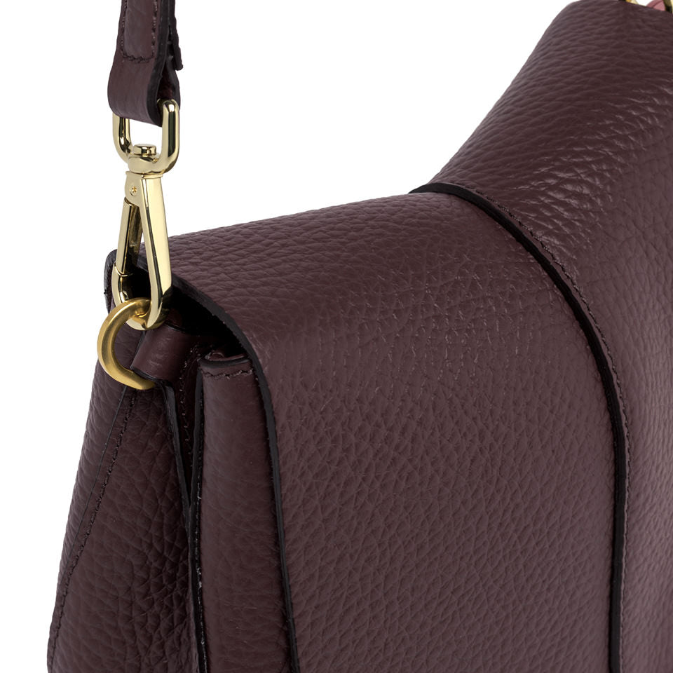 Gianni Chiarini Borsa a spalla in pelle plum