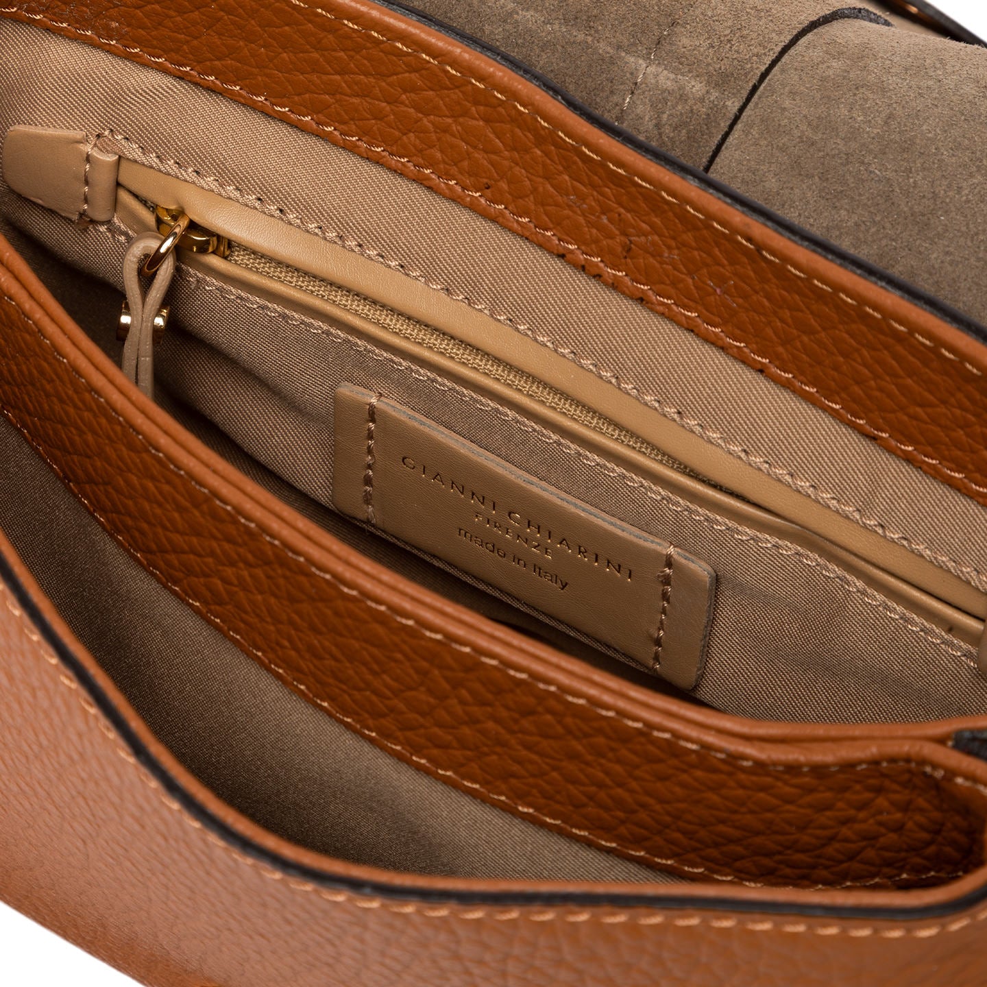 Gianni Chiarini Borsa in pelle helena round cuoio