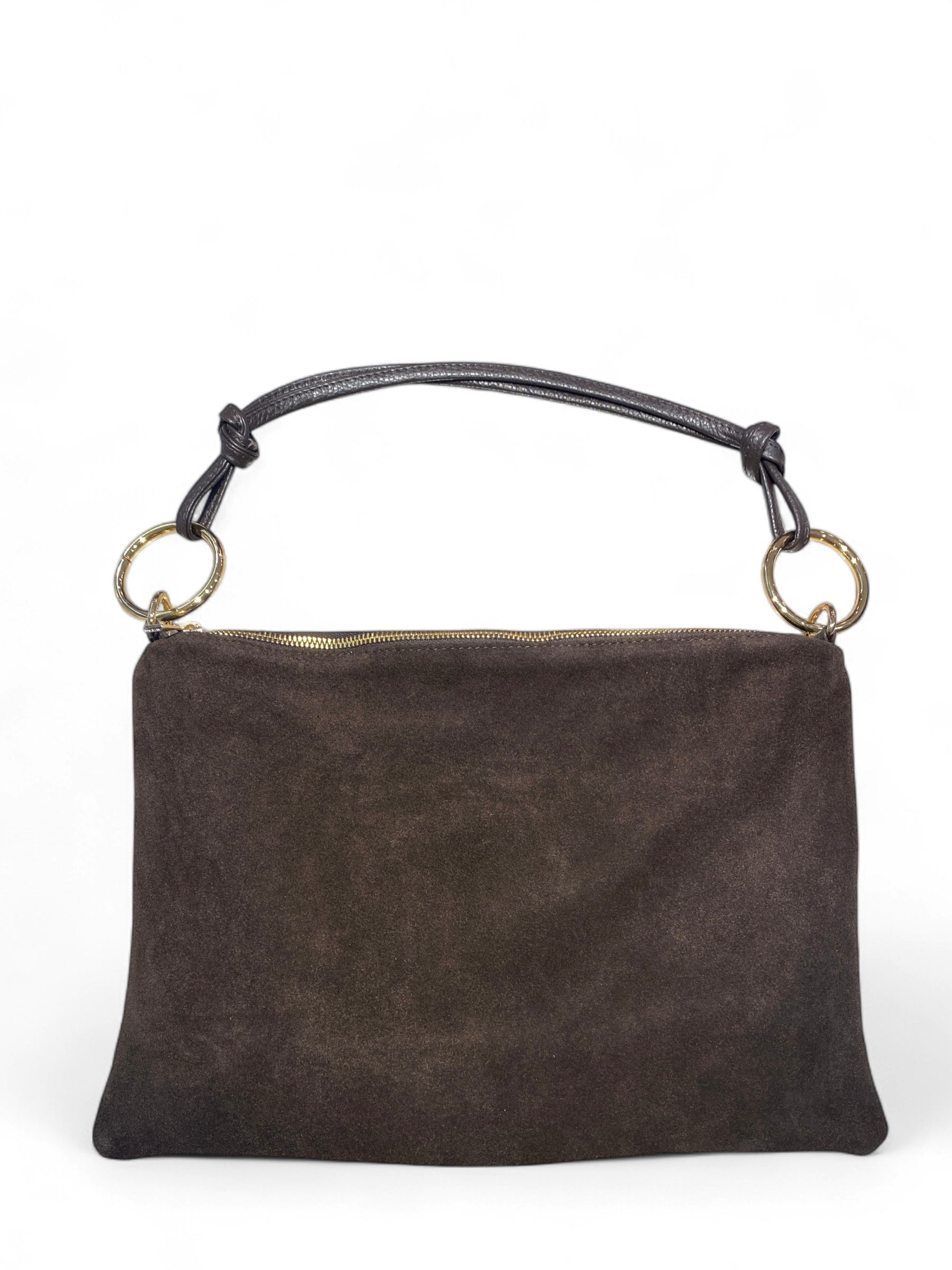 CECILE POCHETTE MORO IN SUEDE GRANDE