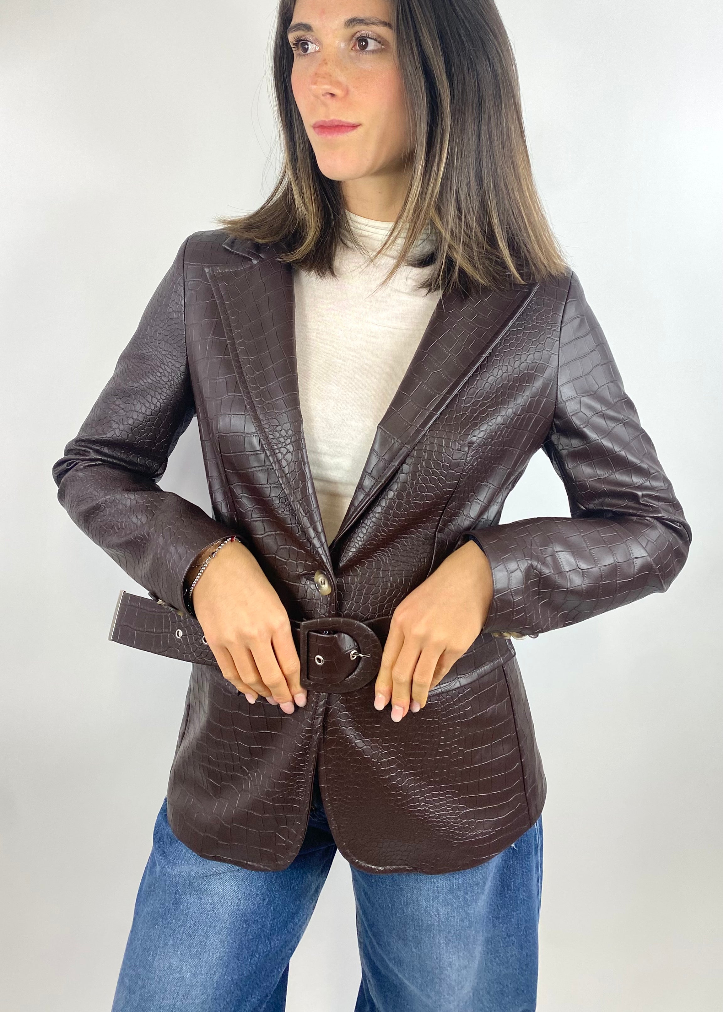 SUSYMIX GIACCA COCCO MARRONE