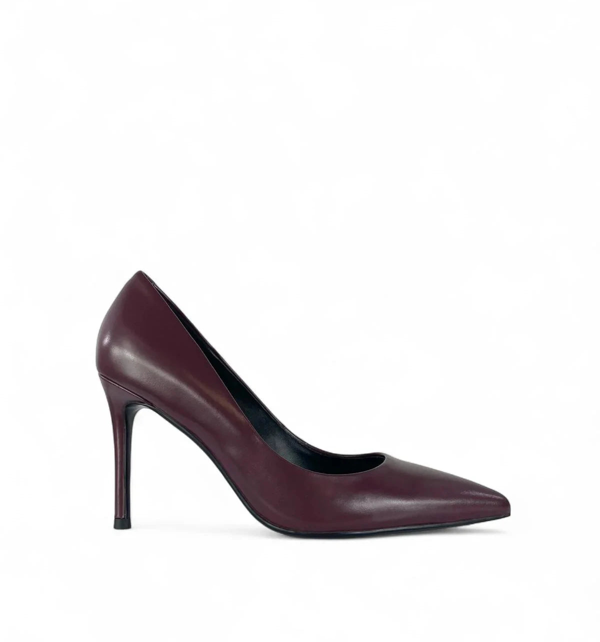 CHICONIC DECOLLETE BORDEAUX PELLE