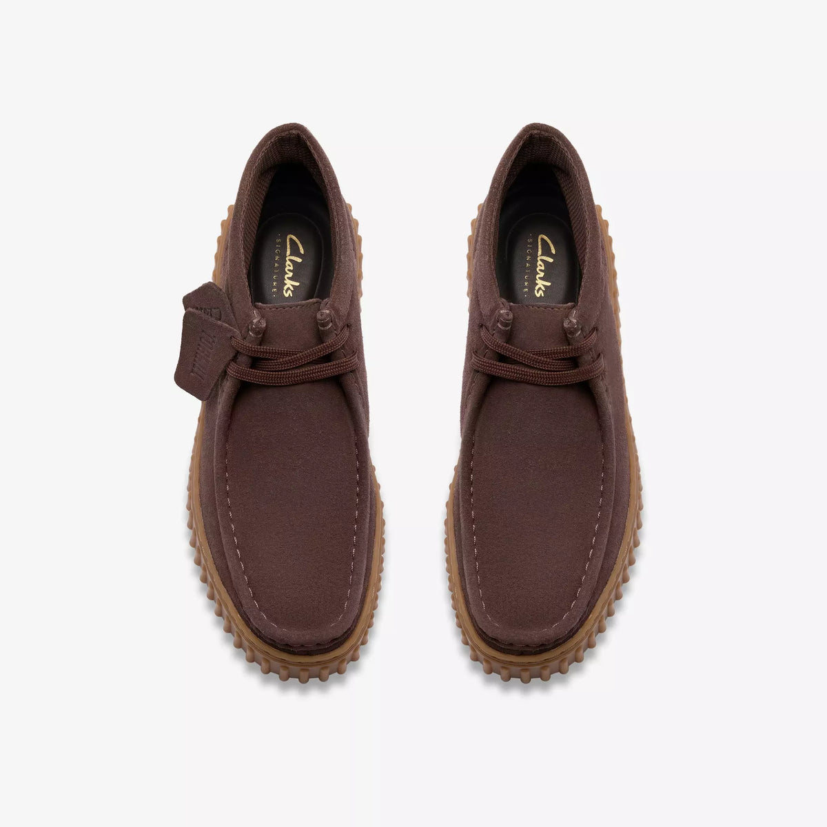CLARKS STIVALETTI ALLACCIATO THORILL MOSS MARRONE SCURO
