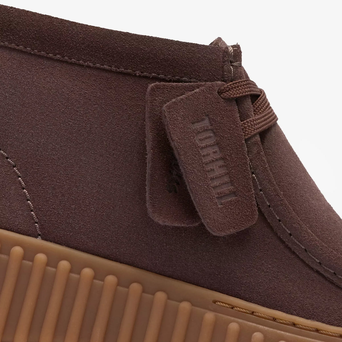 CLARKS STIVALETTI ALLACCIATO THORILL MOSS MARRONE SCURO