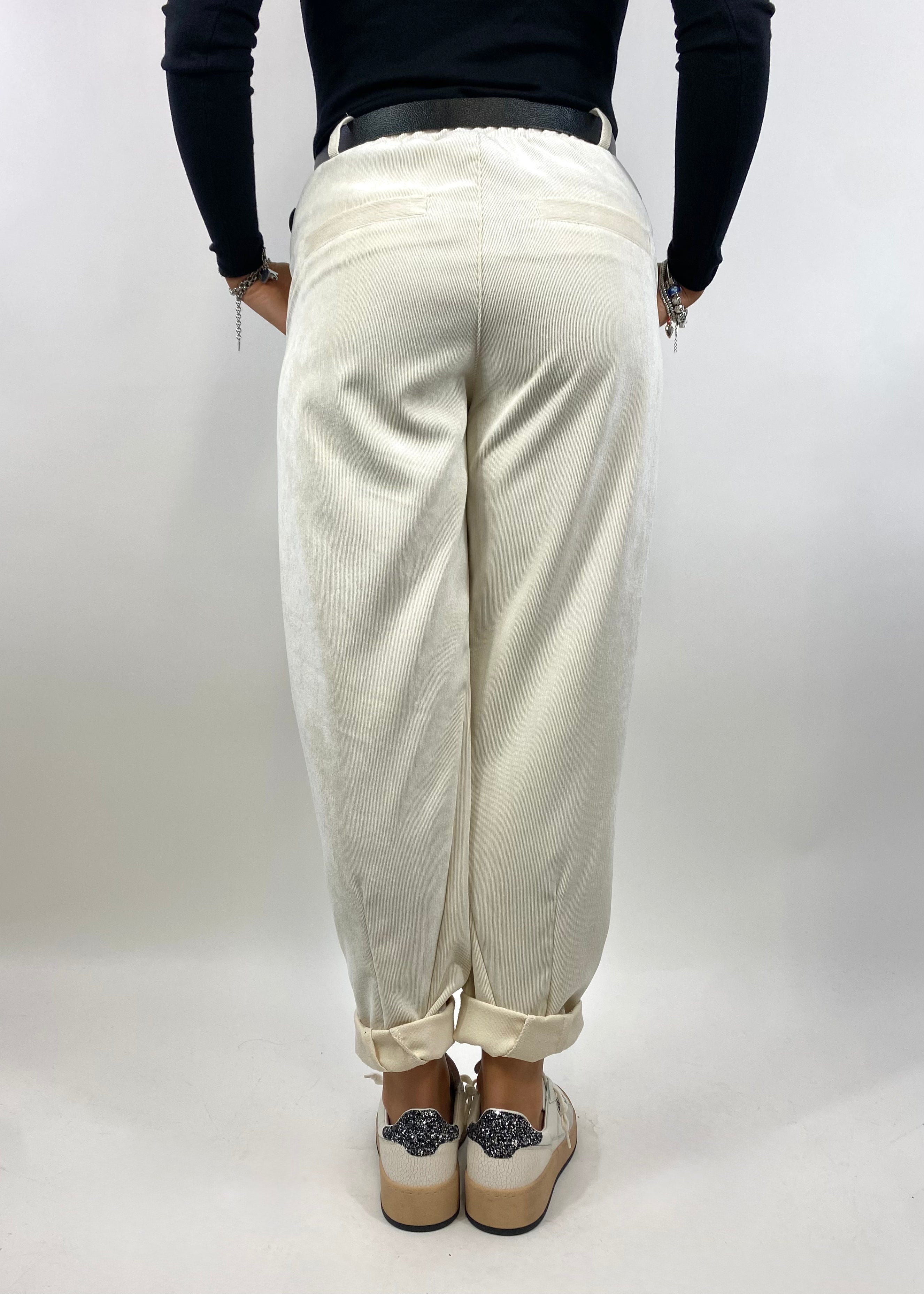 SUSY MIX PANTALONE VELLUTO LATTE