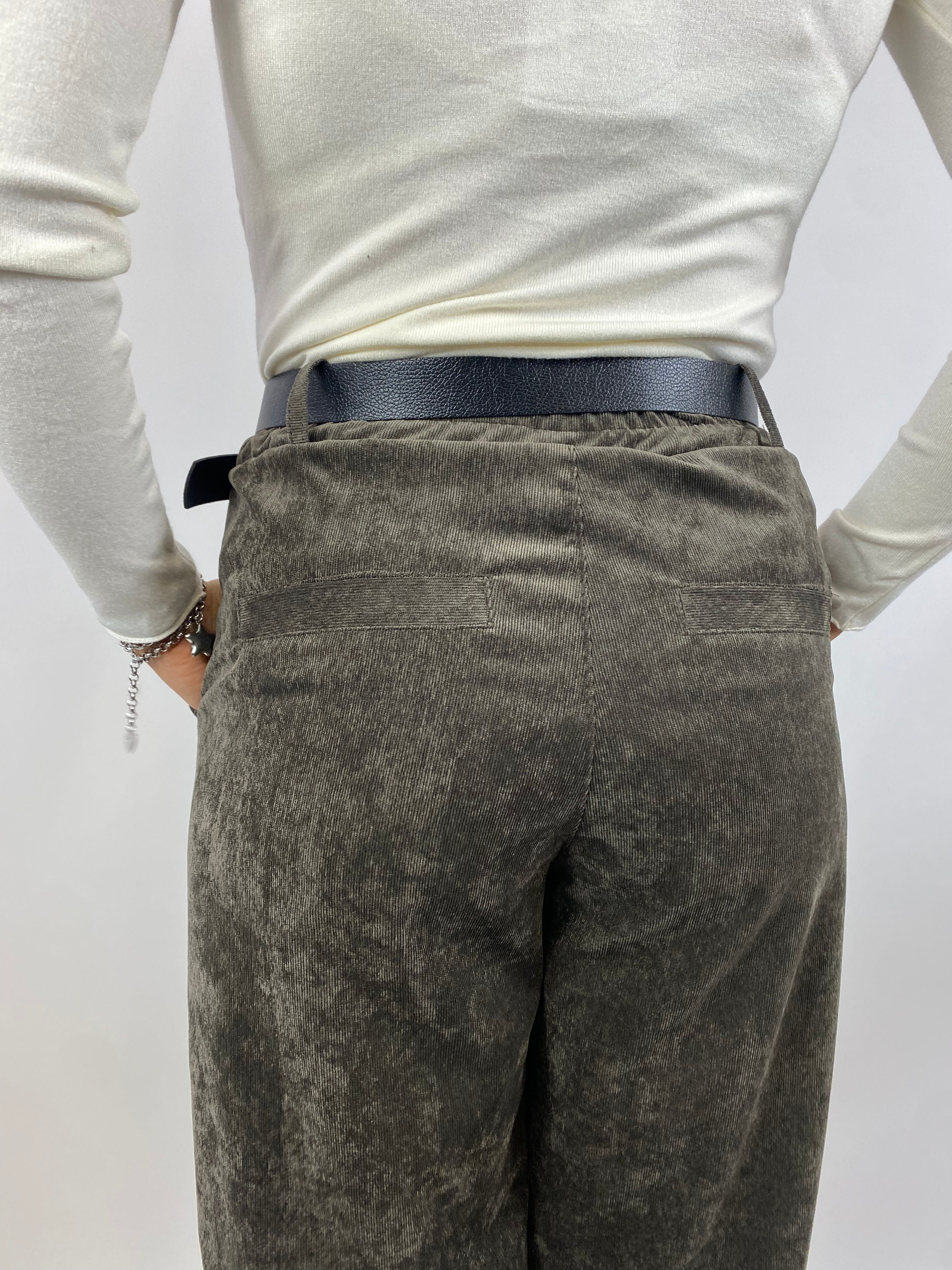 SUSY MIX PANTALONE VELLUTO MORO