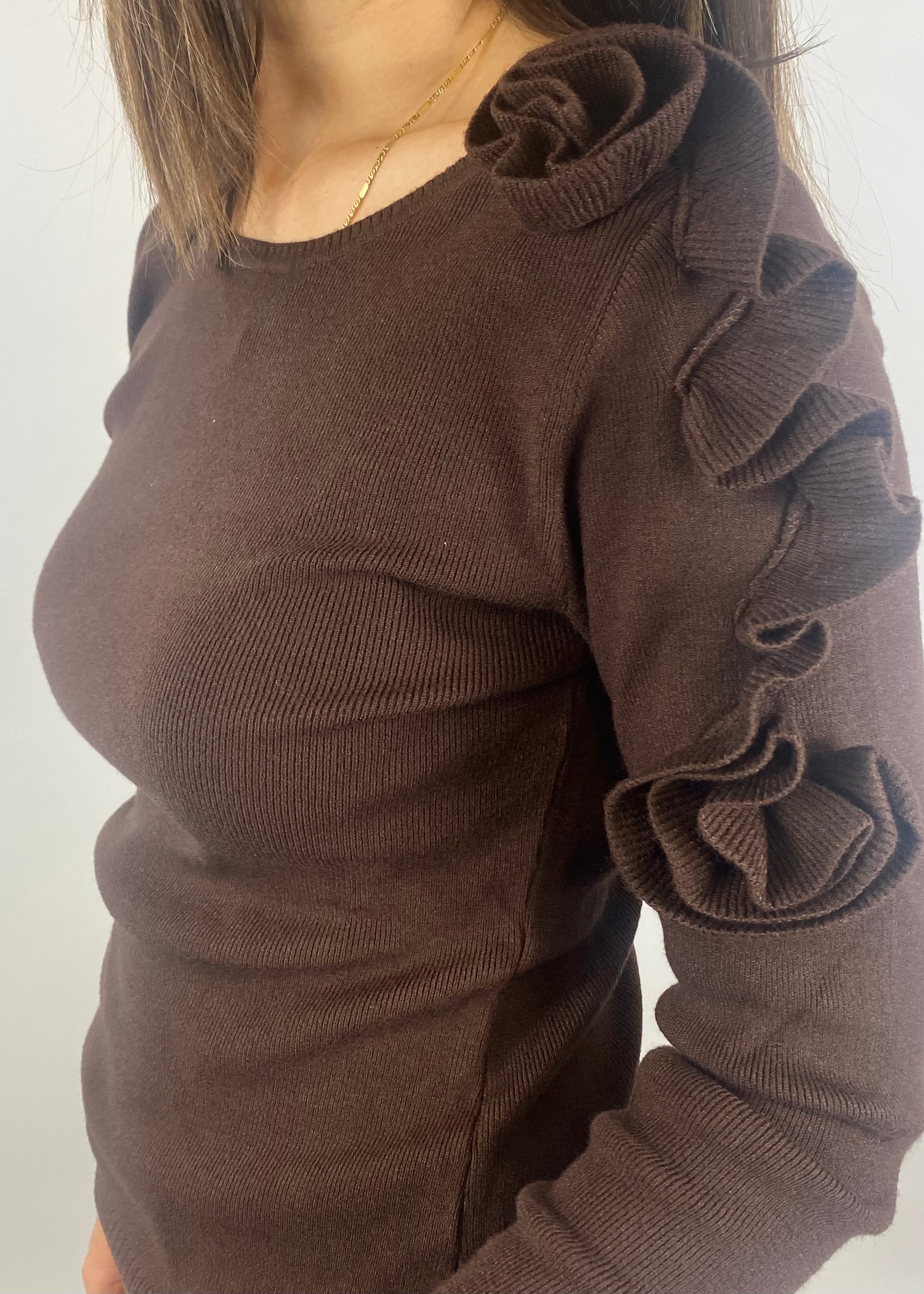 SUSY MIX MAGLIA CON ROUCHES MORO