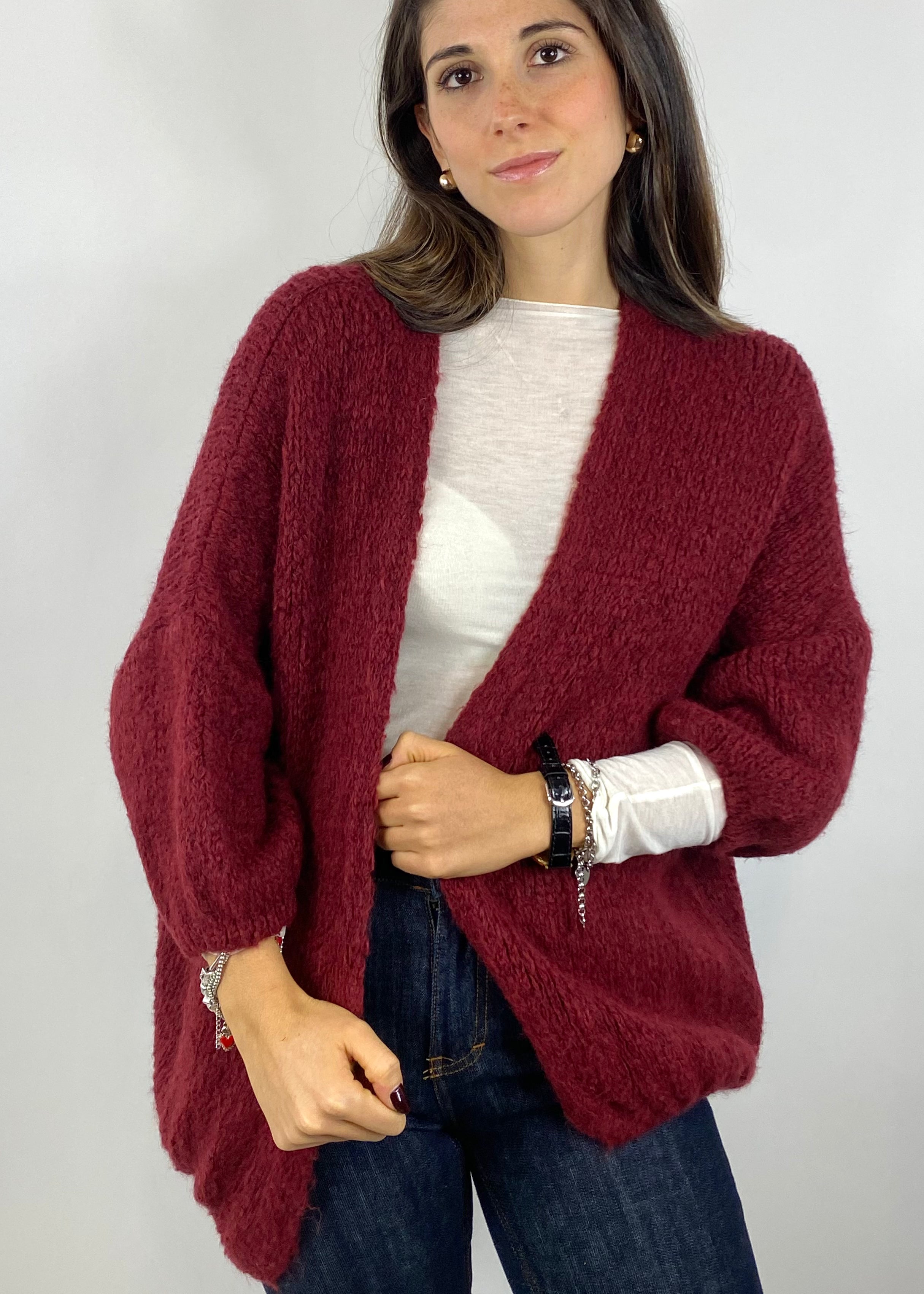 CECILE CARDIGAN APERTO VINO