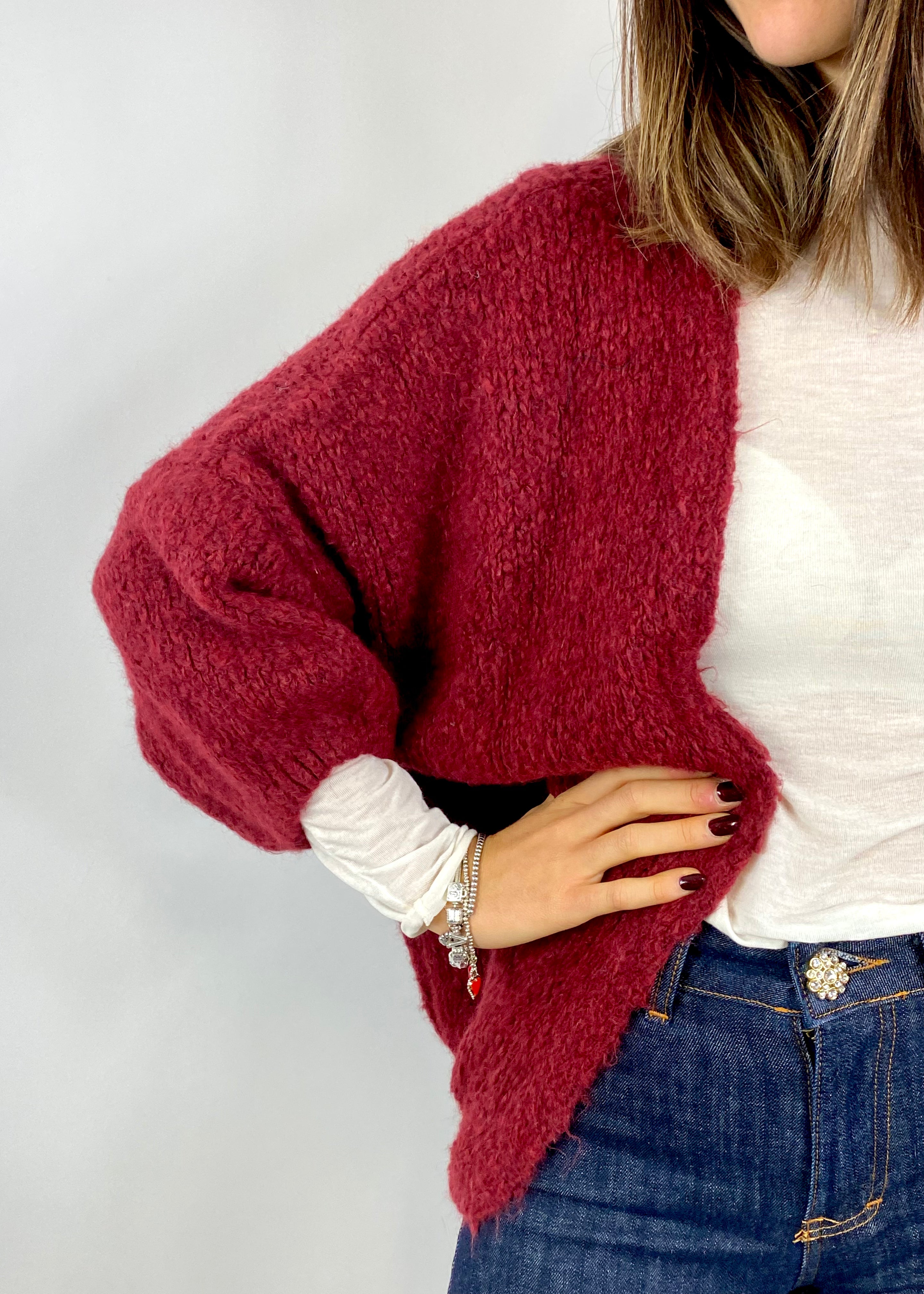 CECILE CARDIGAN APERTO VINO