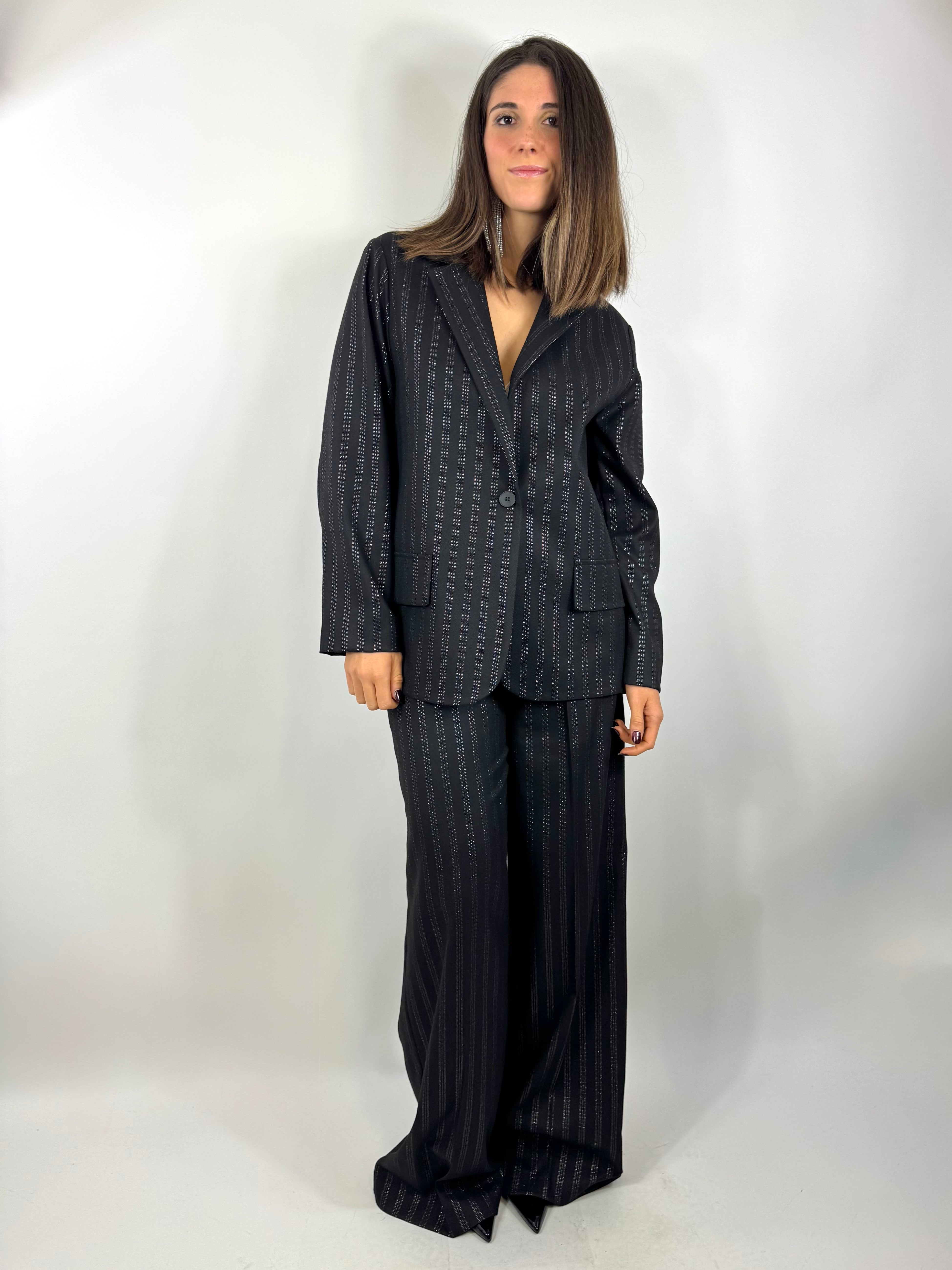 TWO WAY PANTALONE GESSATO