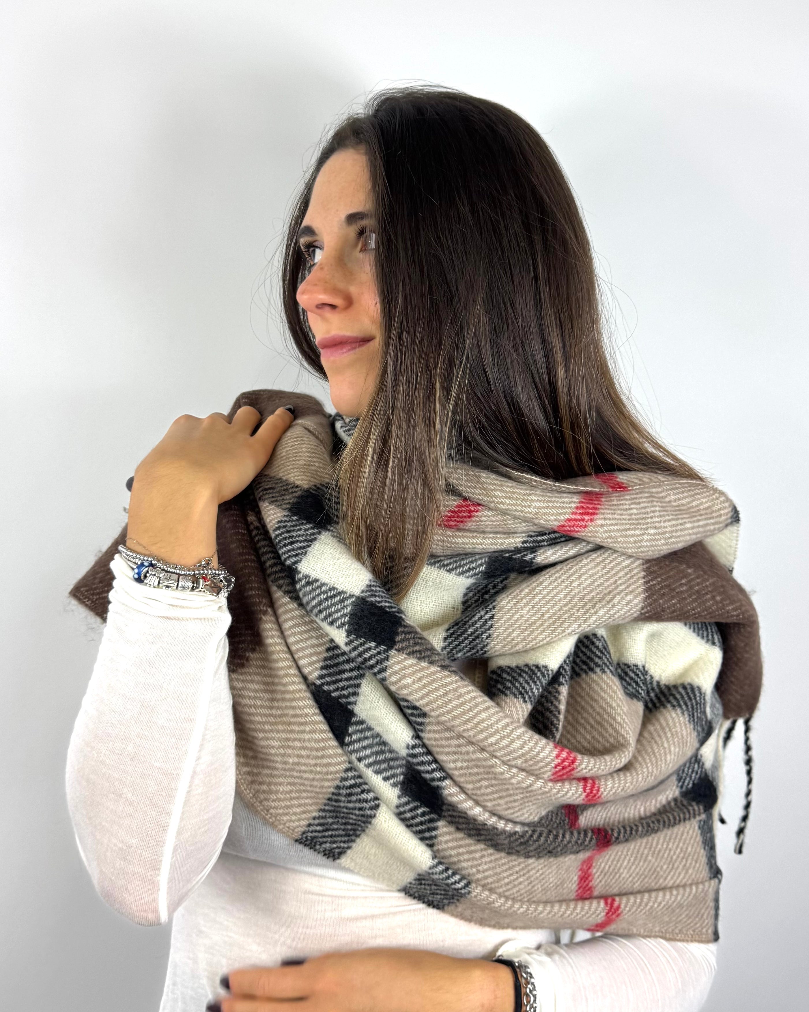 SUSY MIX SCIARPA QUADRI MORO