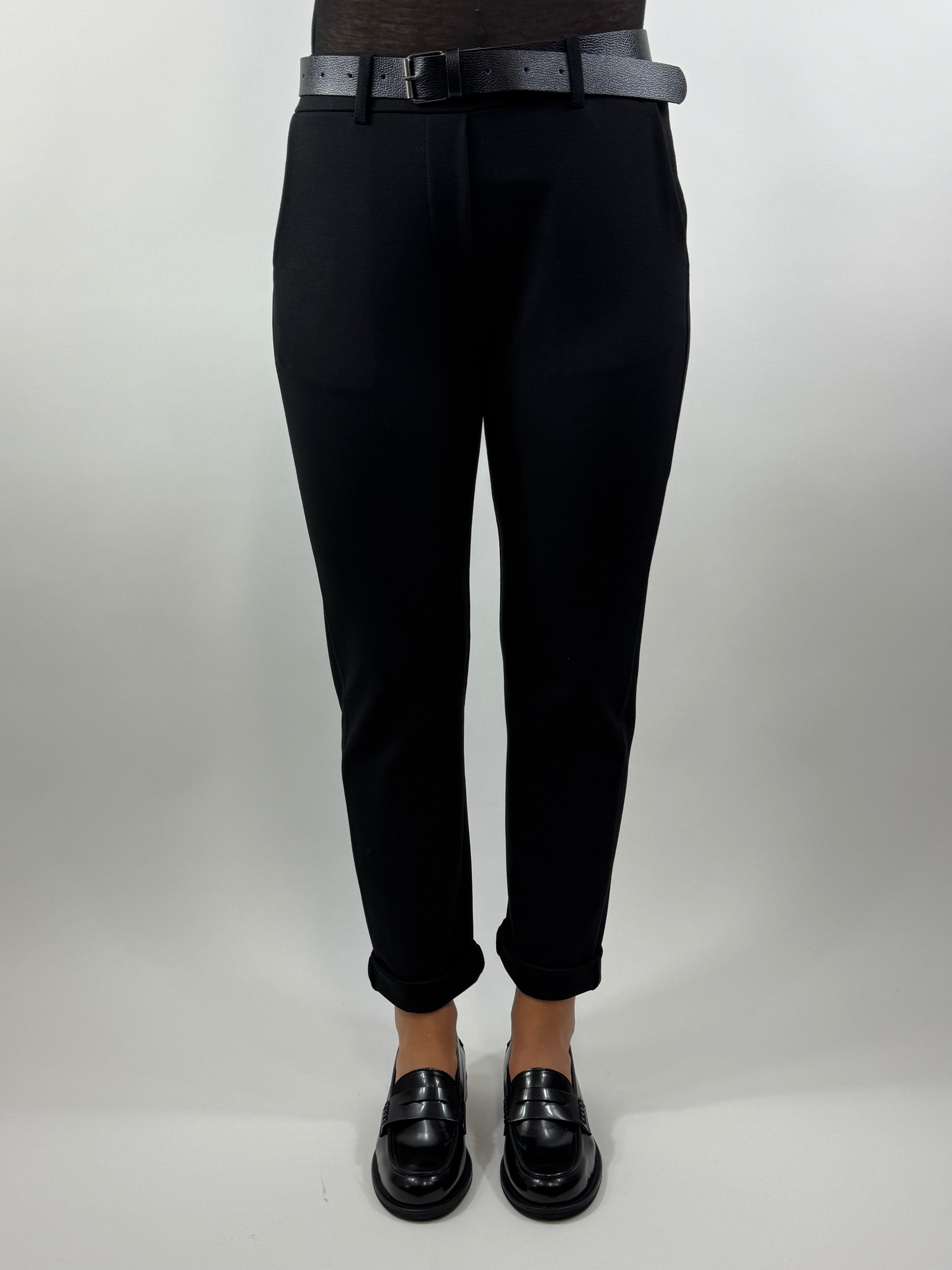 SUSY MIX PANTALONE GAMBA DIRITTA NERO
