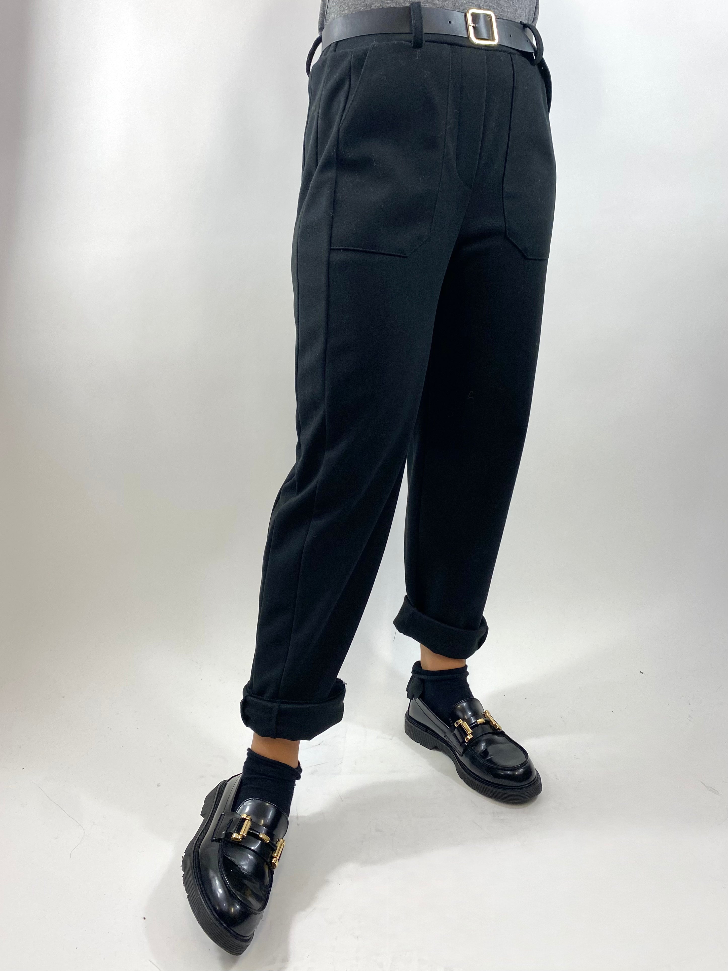 CECILE PANTALONE OVETTO NERO