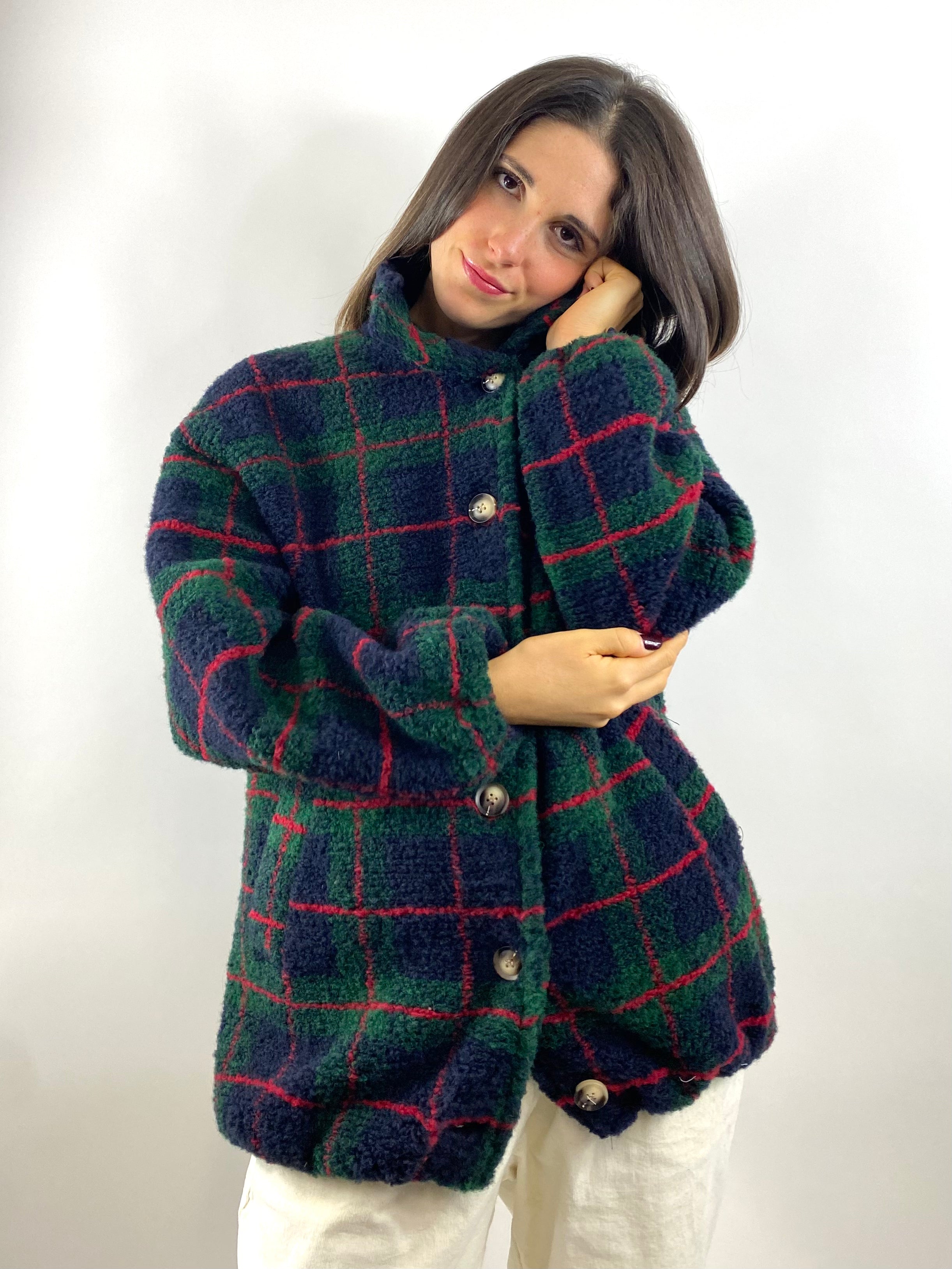 CECILE GIACCA TEDDY CHECK