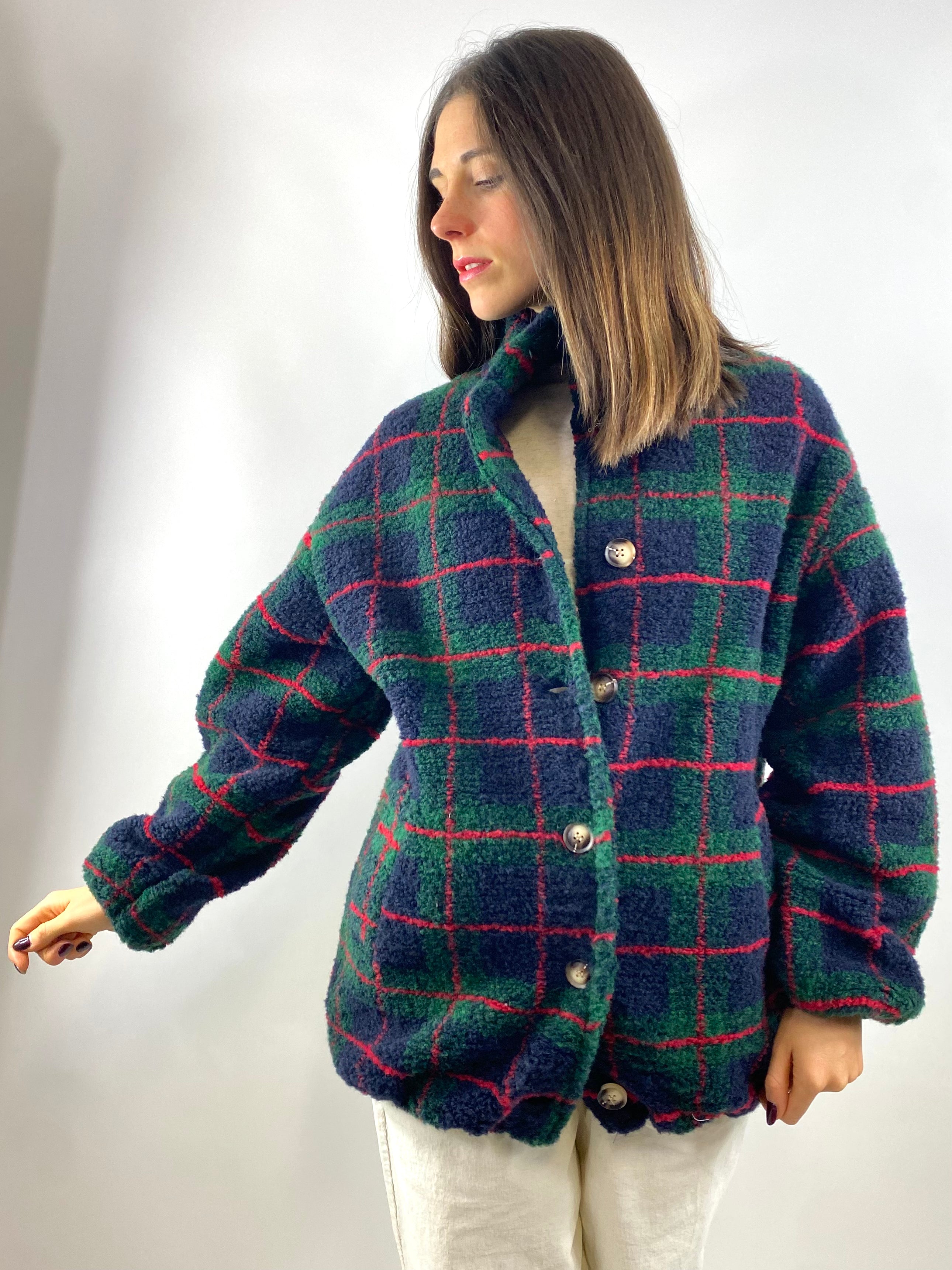 CECILE GIACCA TEDDY CHECK