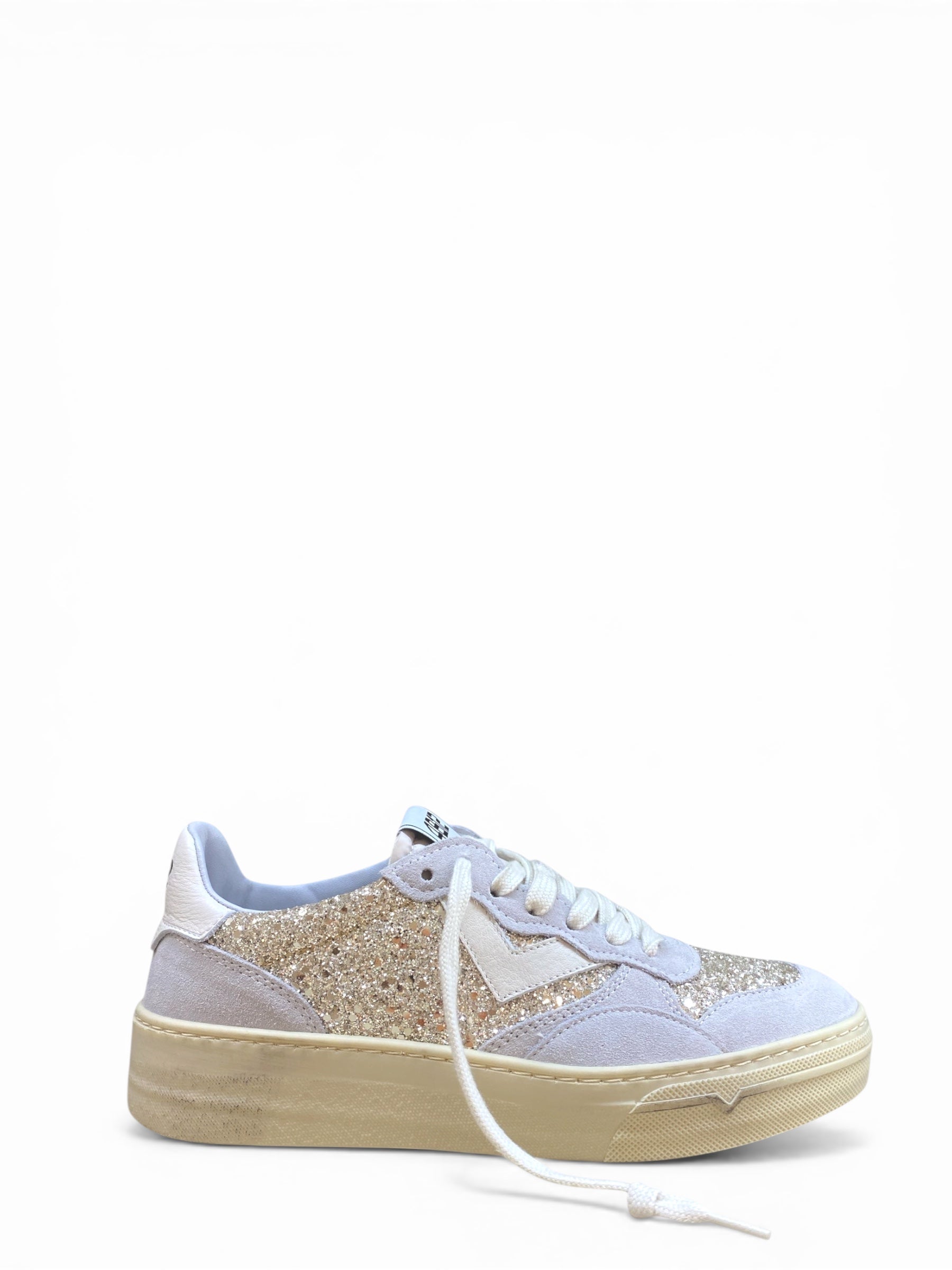 4B12 SNEAKERS HYPER GLITTER CHAMPAGNE