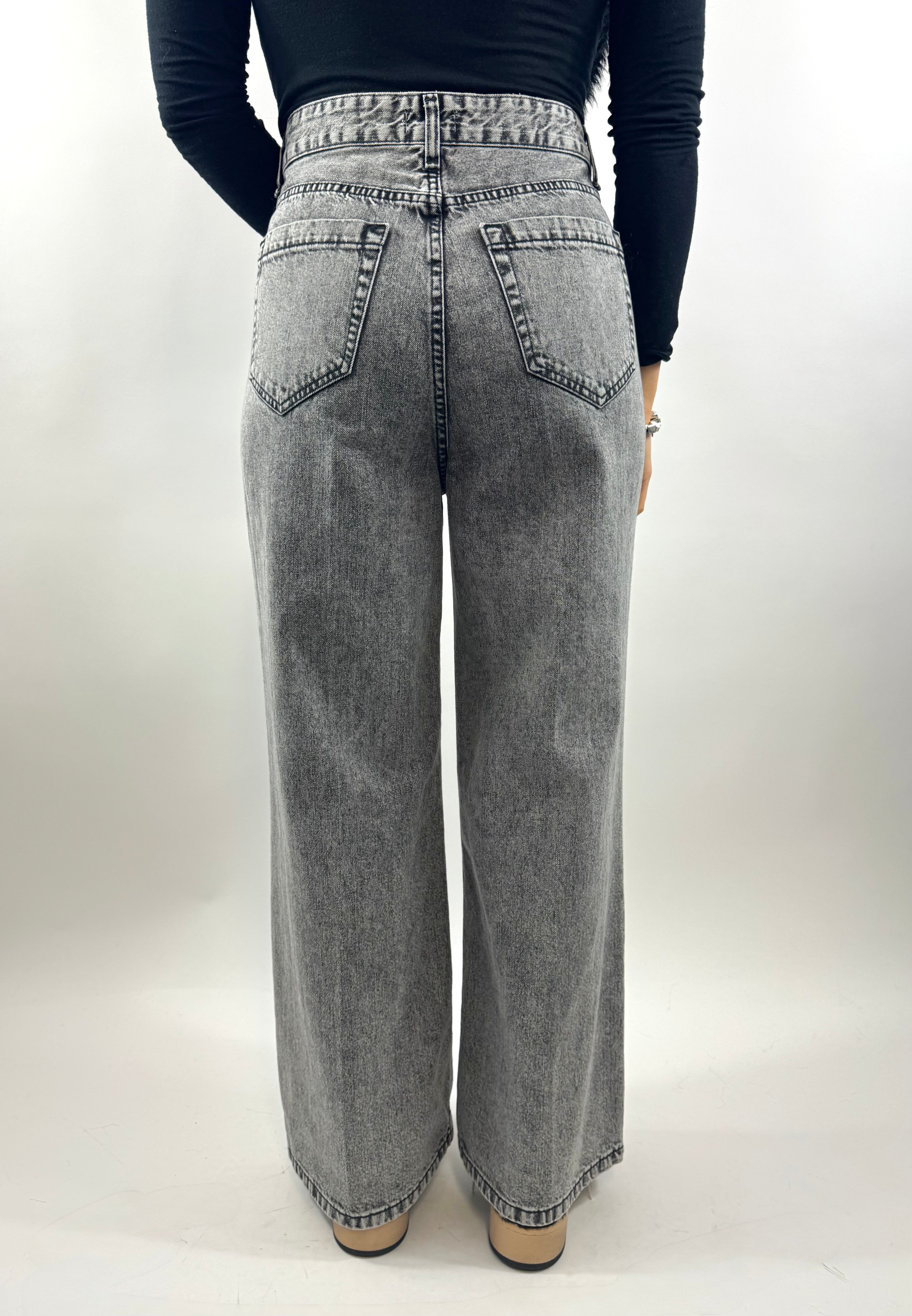 SUSY MIX JEANS GAMBA DIRITTA GRIGIO