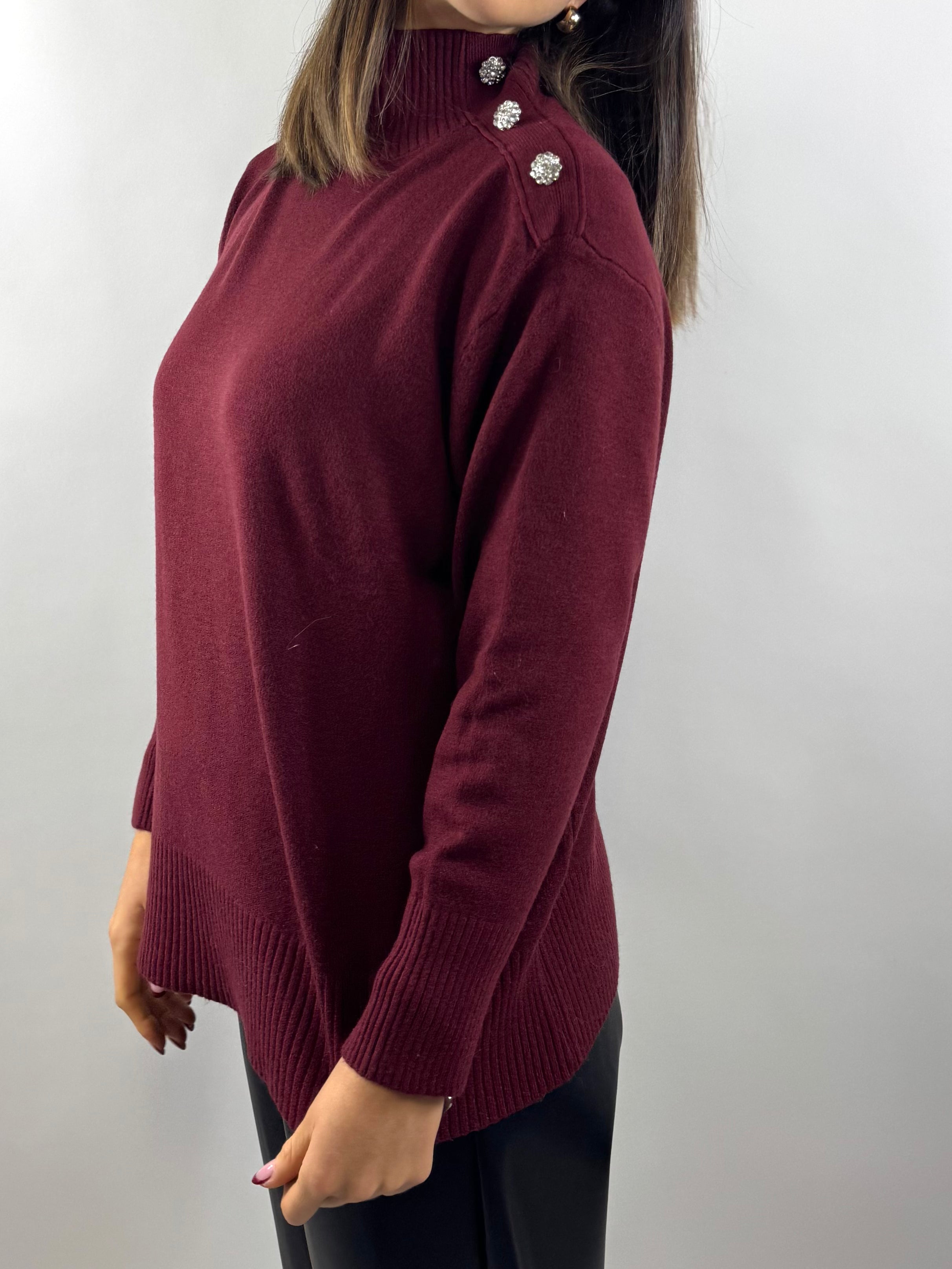 KIKISIX MAGLIA OVER VINO