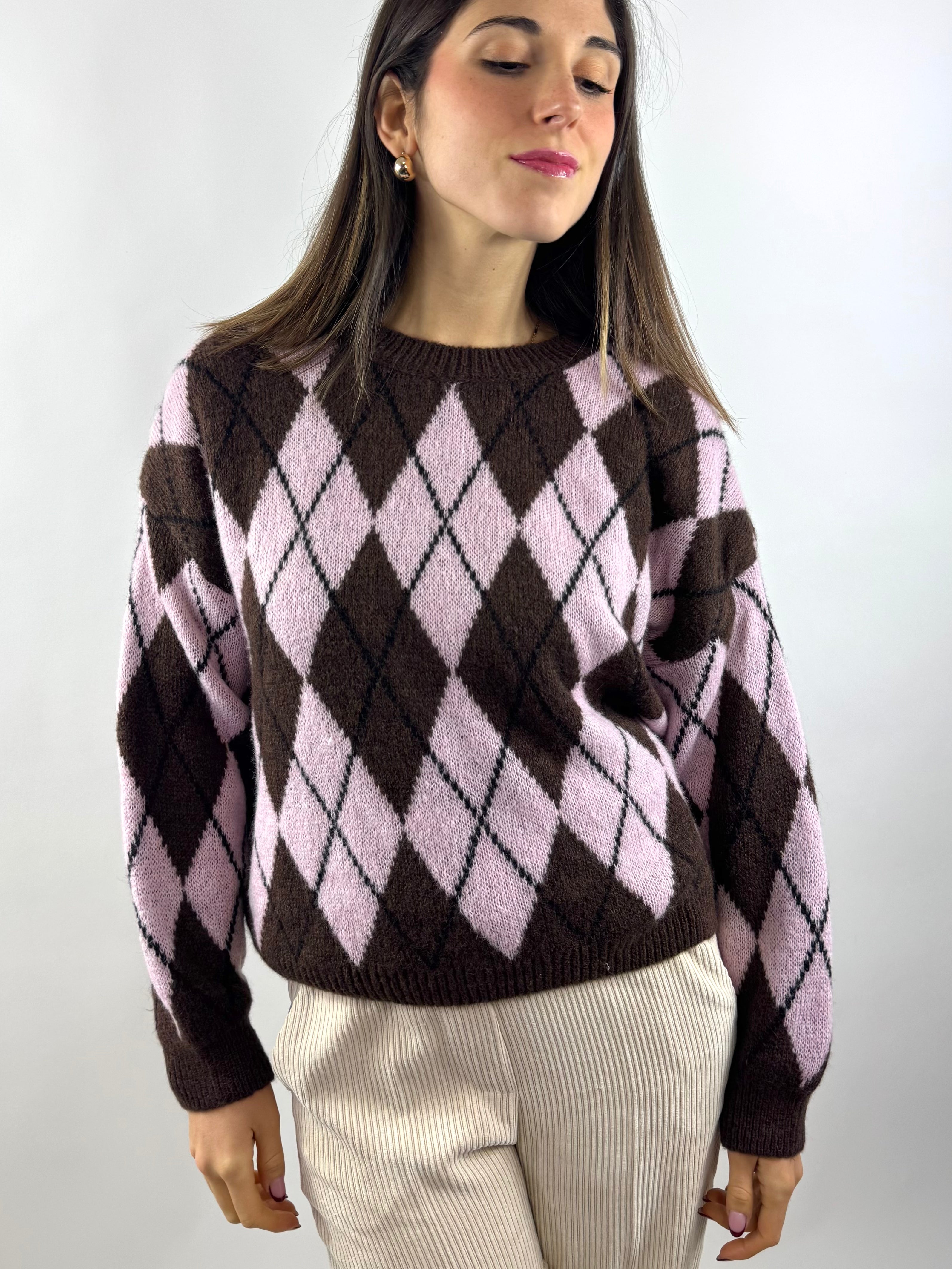 CECILE MAGLIONE ROMBI MORO ROSA