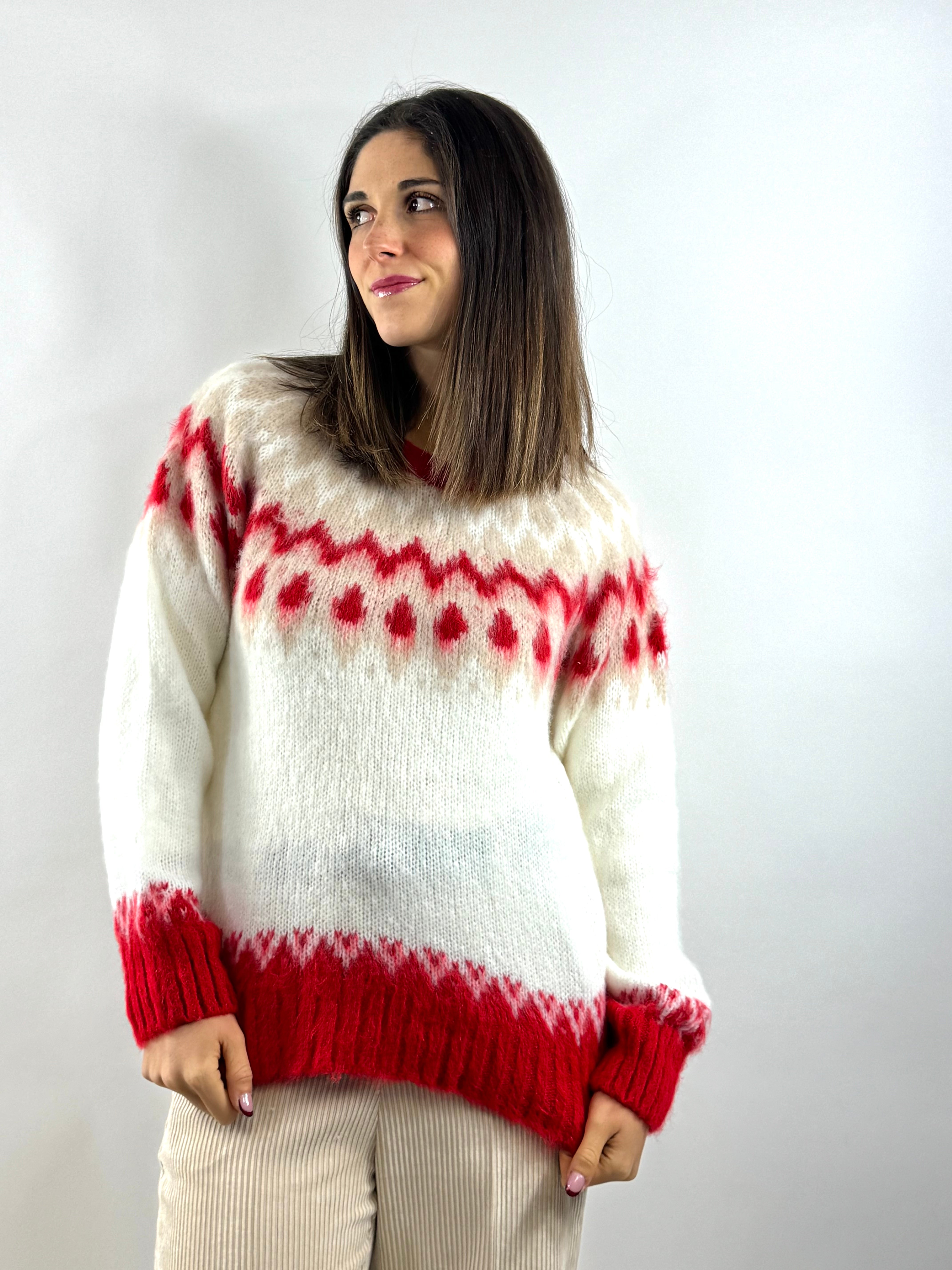 KIKISIX MAGLIONE JAQUARD