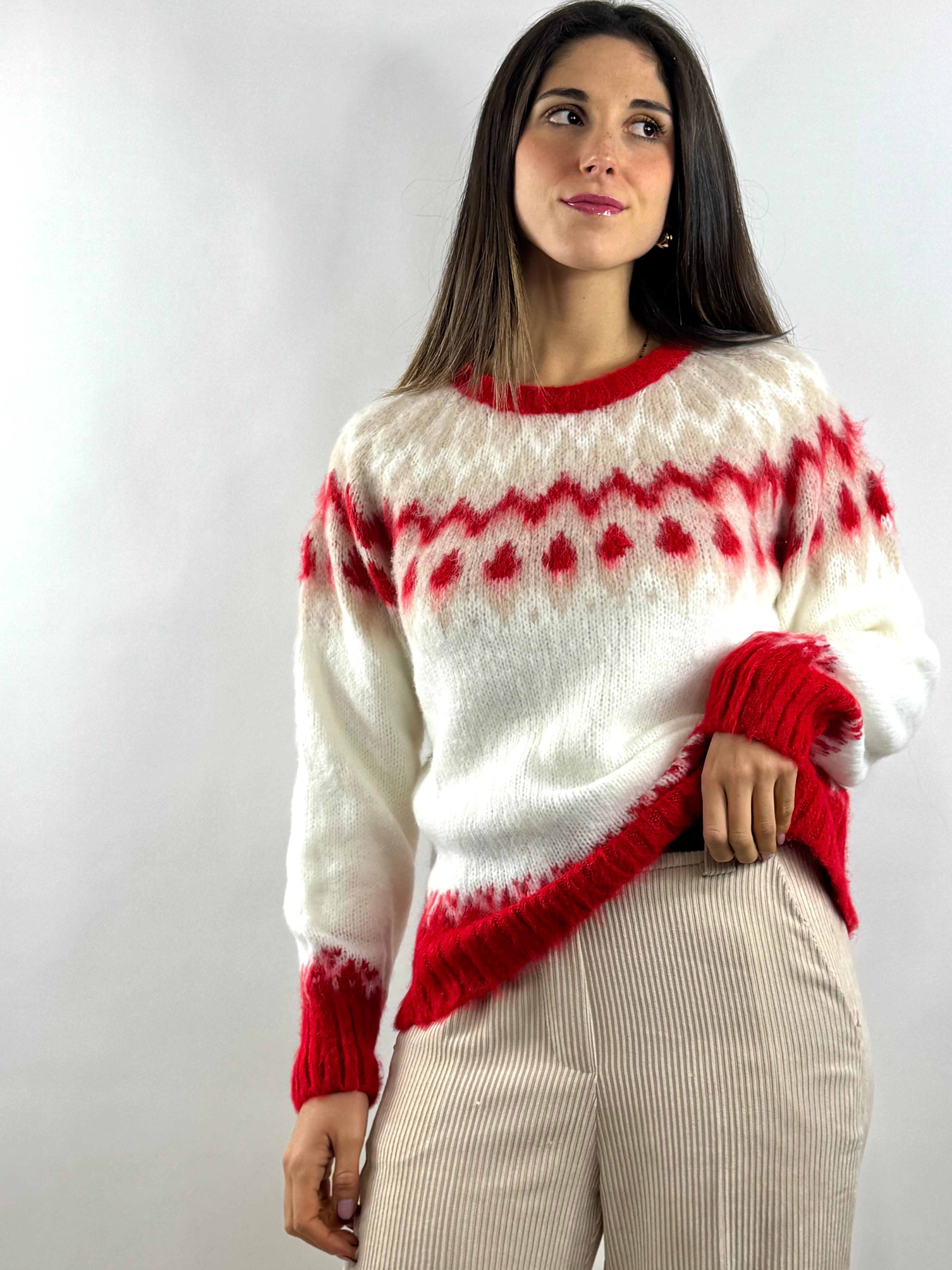 KIKISIX MAGLIONE JAQUARD